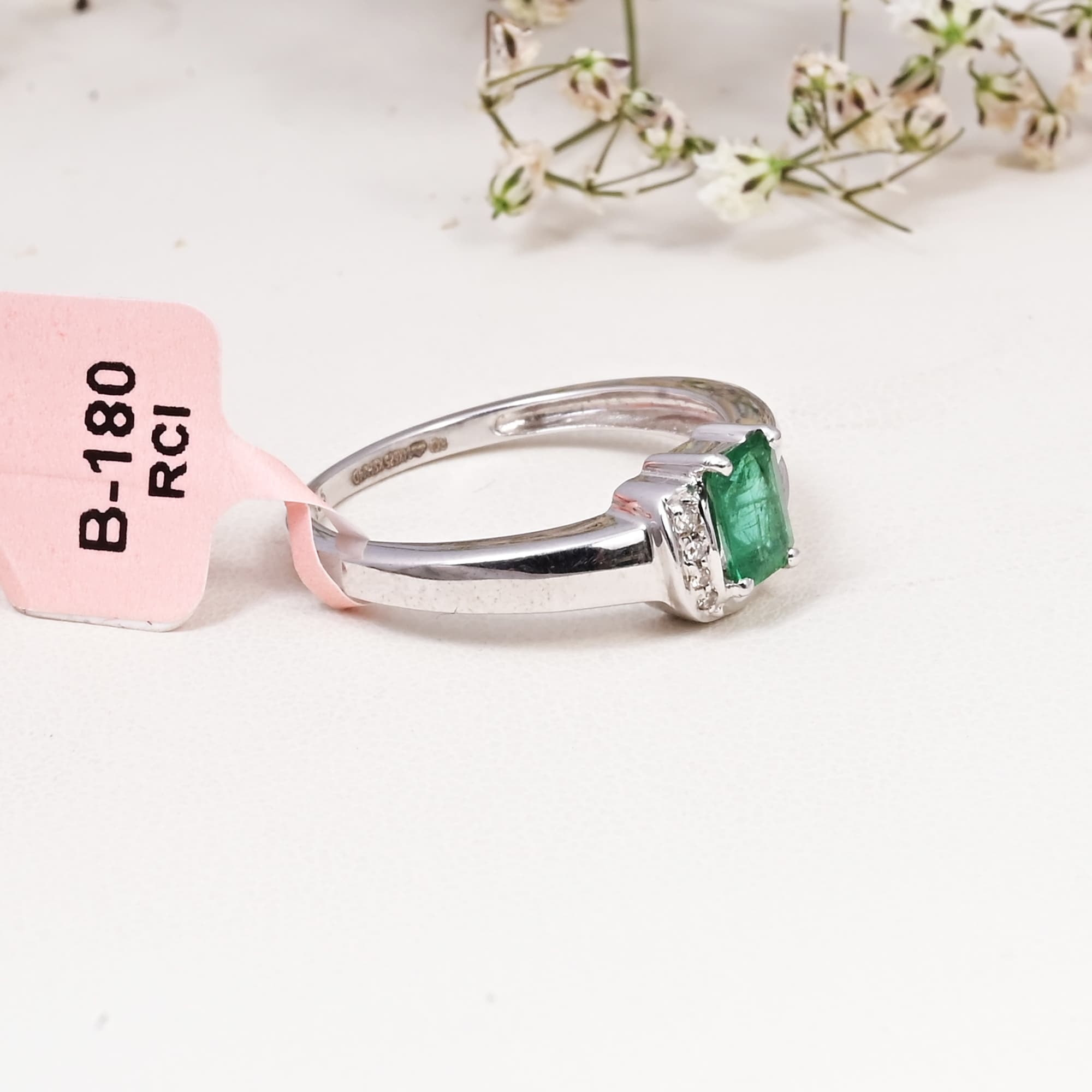 Emerald Grace Solitaire Ring alternate view