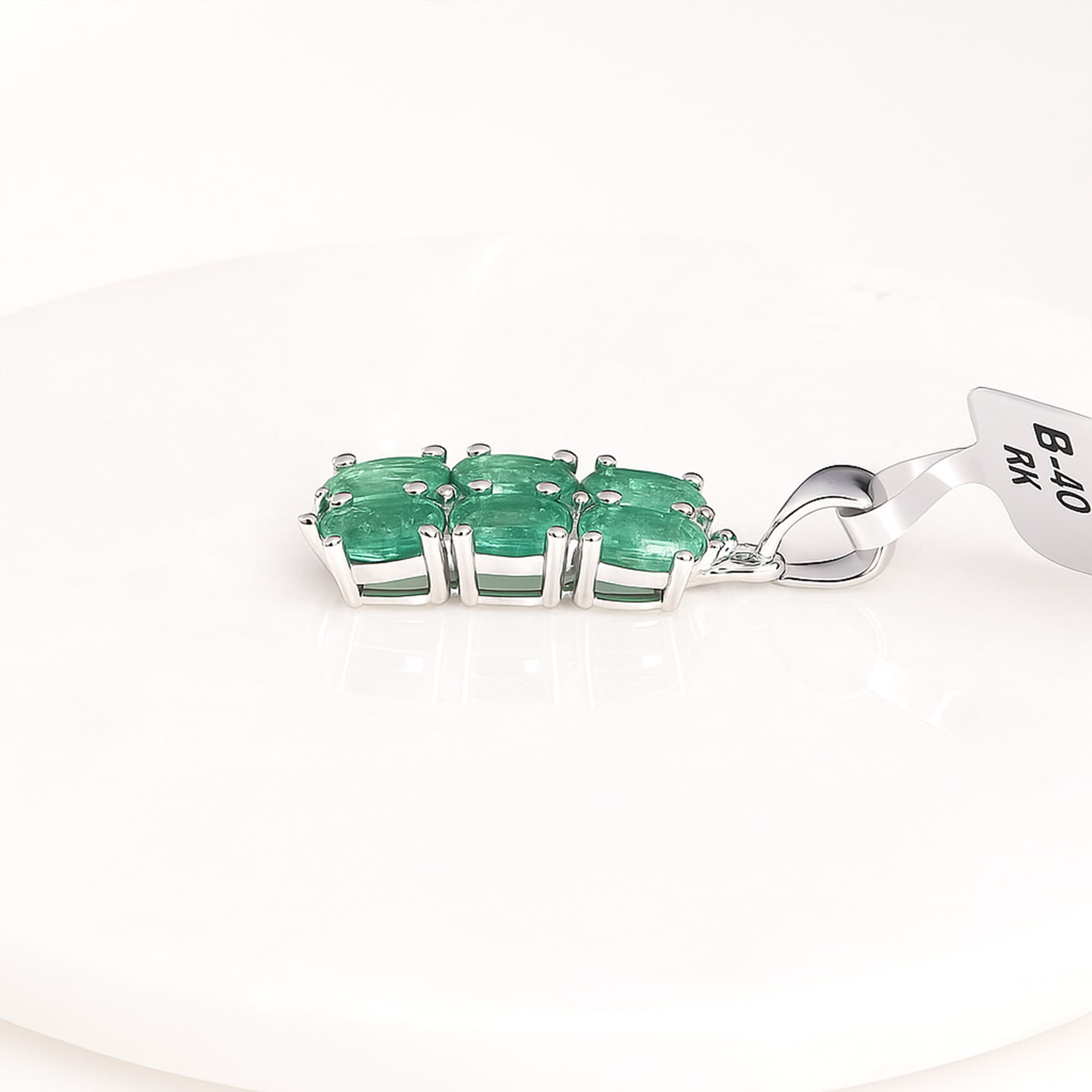 Emerald Cascade Cluster Pendant
