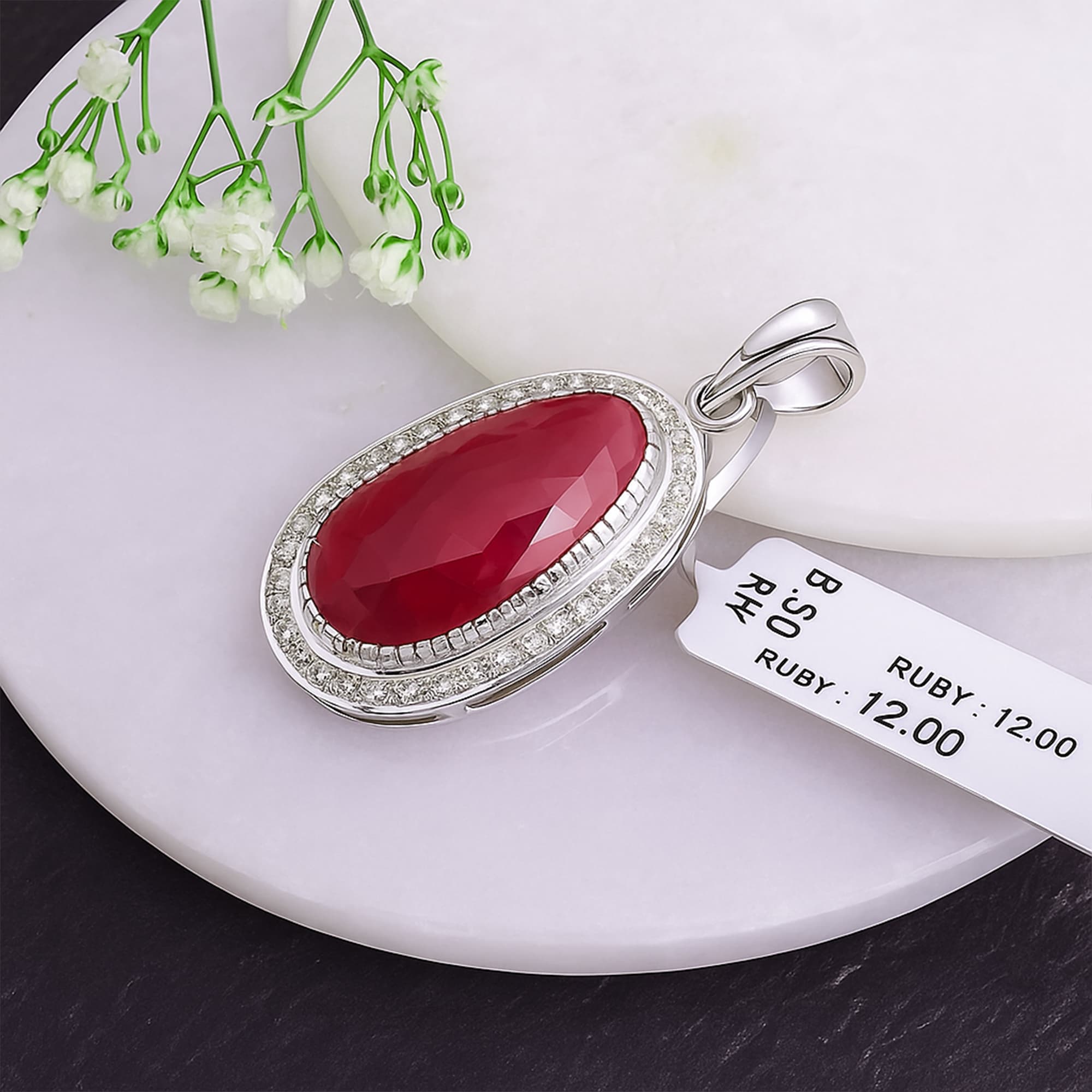 Crimson Halo Pendant alternate view