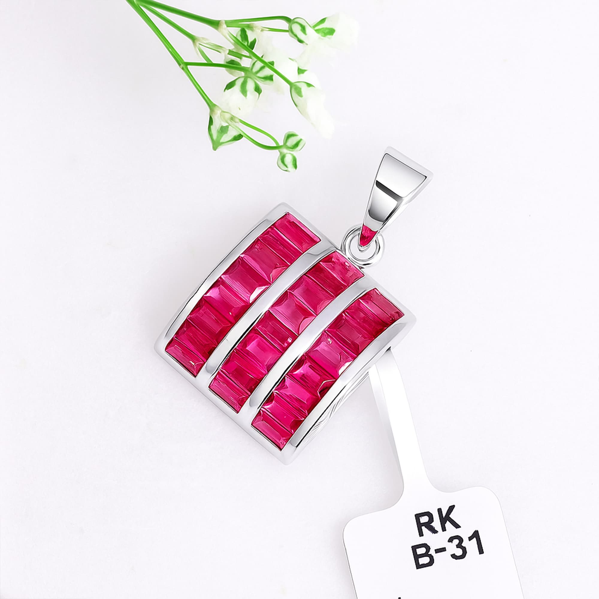 Ruby Trilogy Pendant