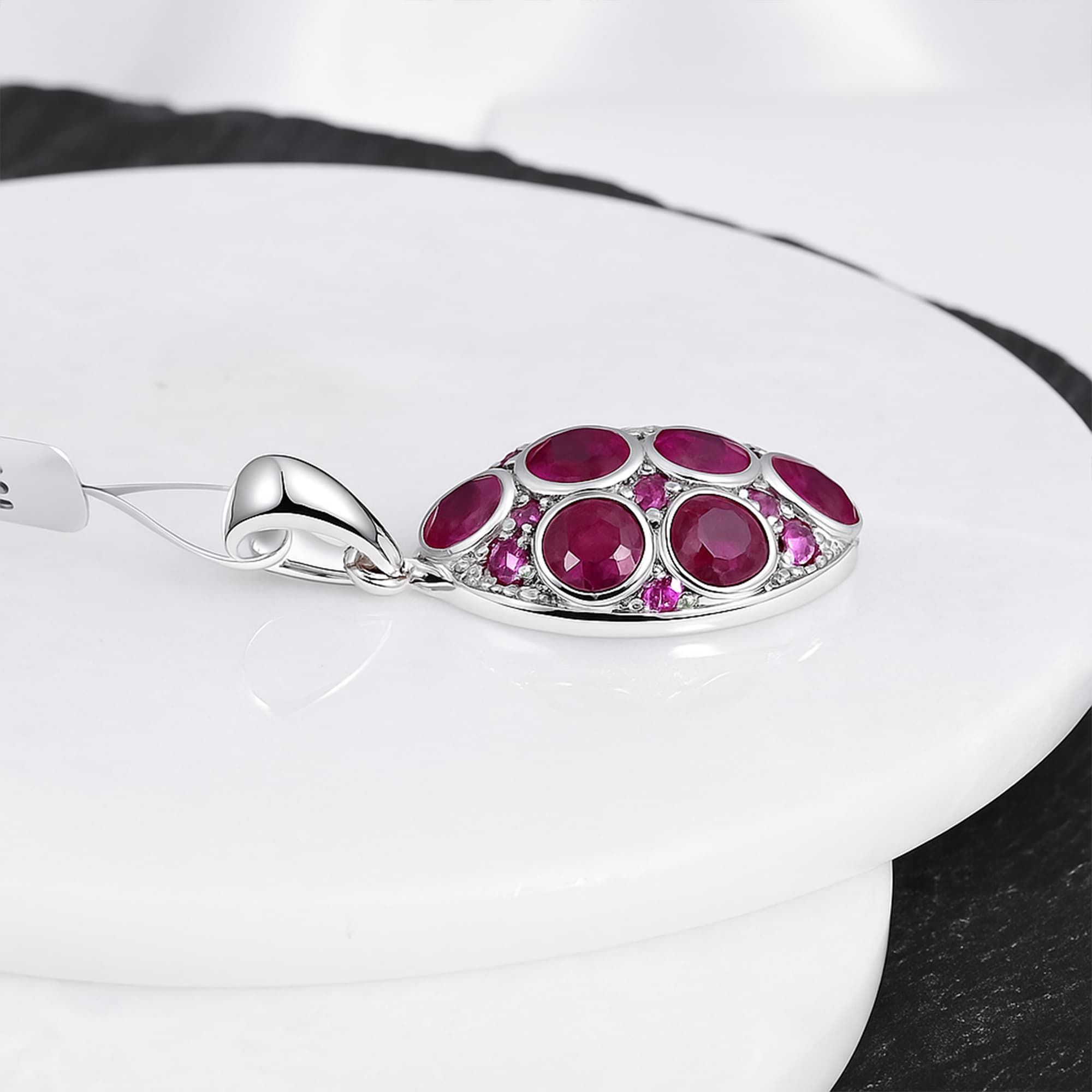 Ruby Mosaic Pendant