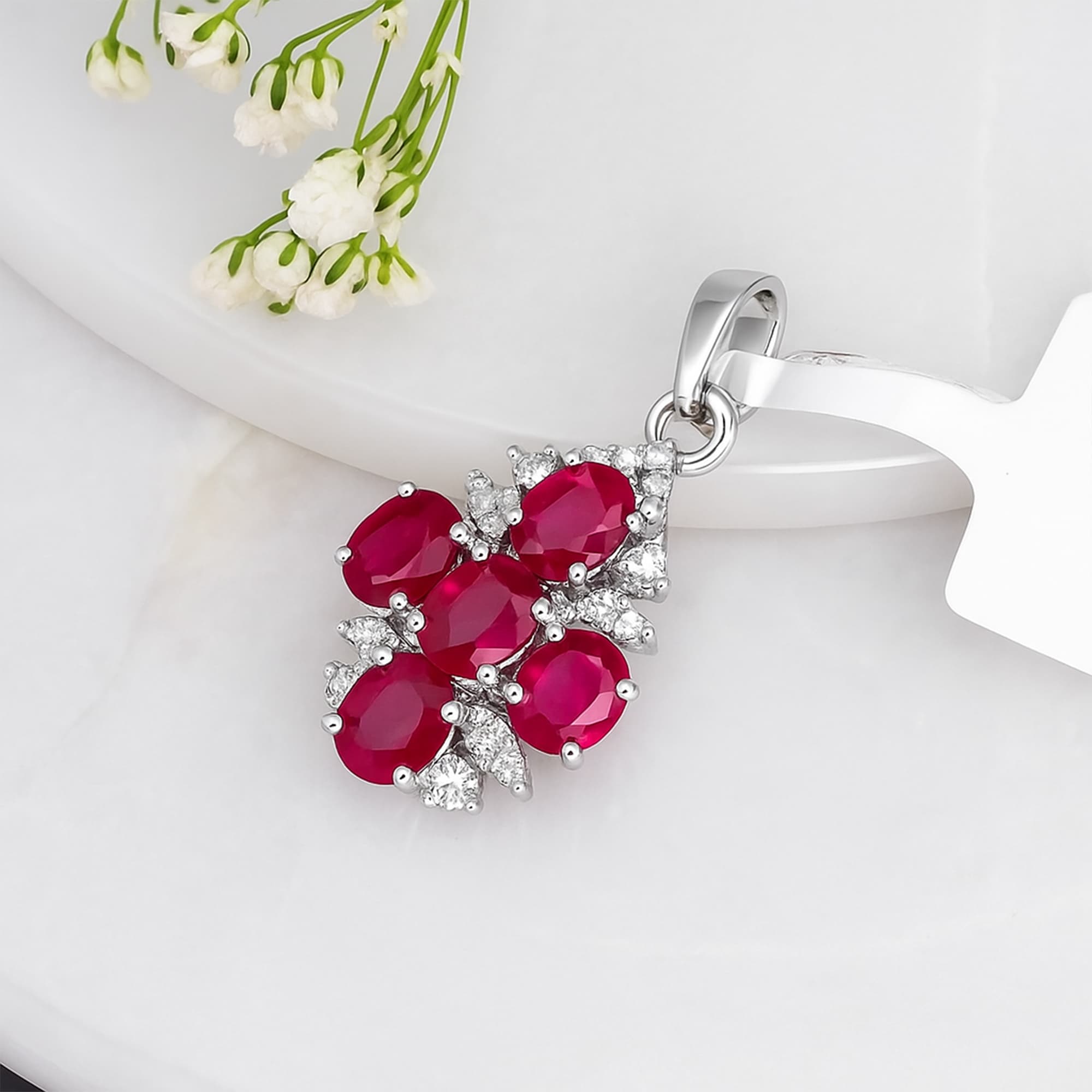Ruby Garden Pendant alternate view