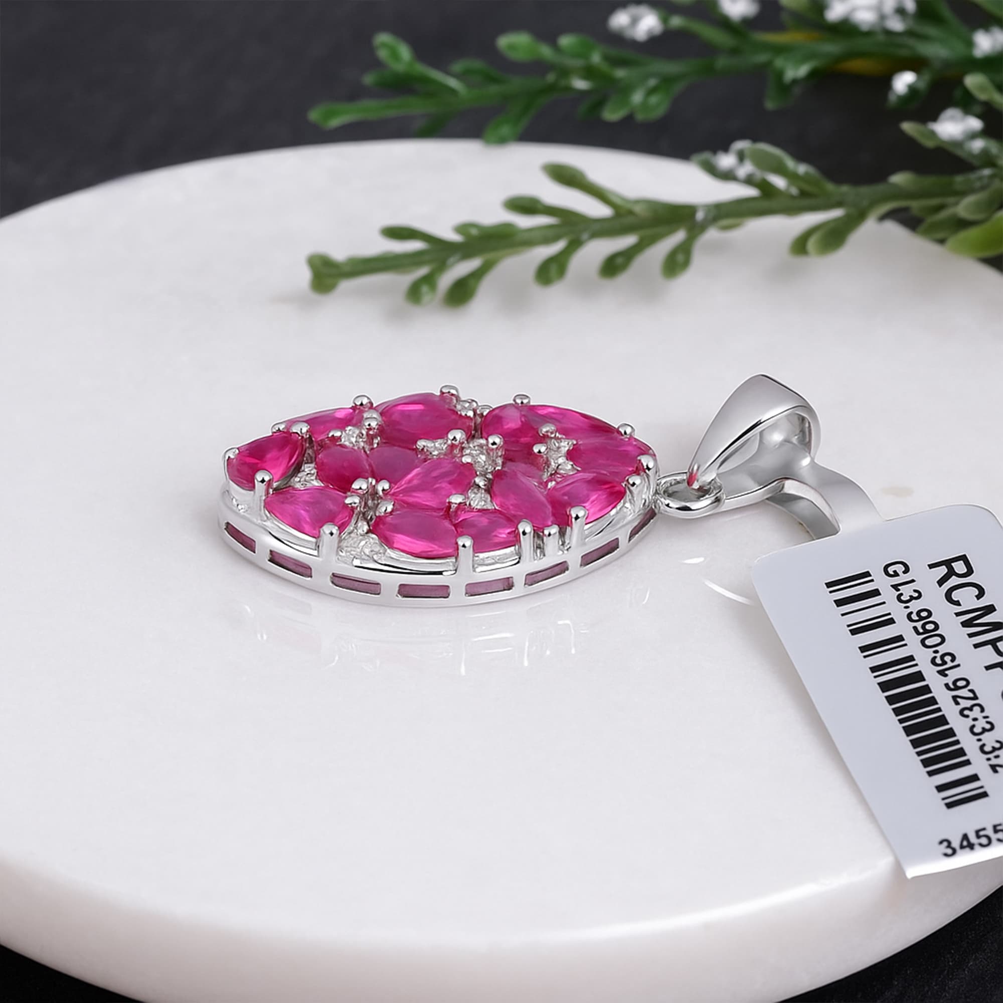 Ruby Marquise Pendant