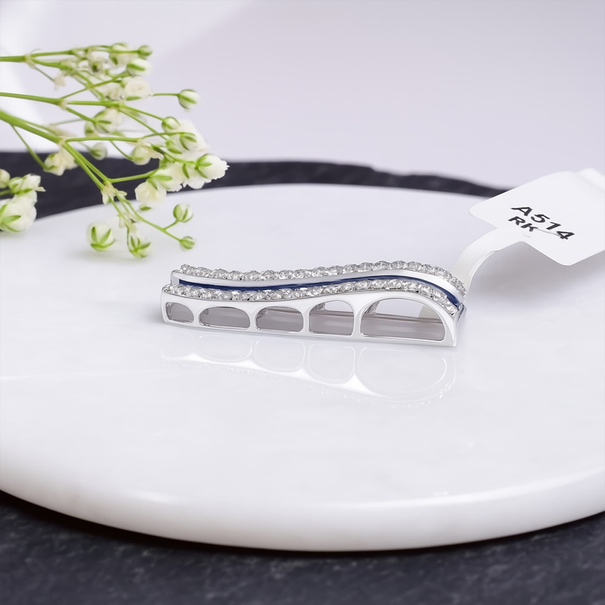 Sapphire Column Pendant