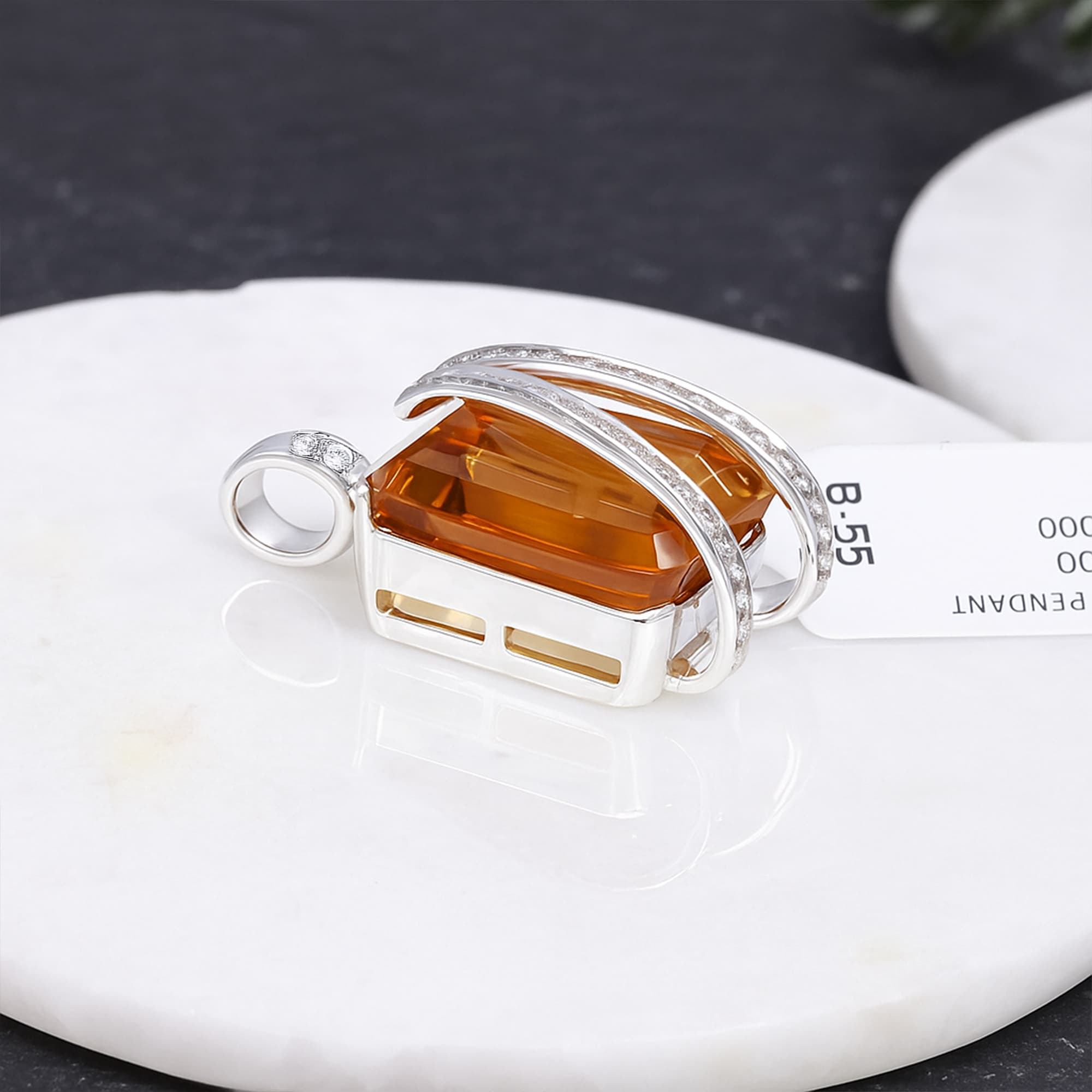 Amber Crown Pendant