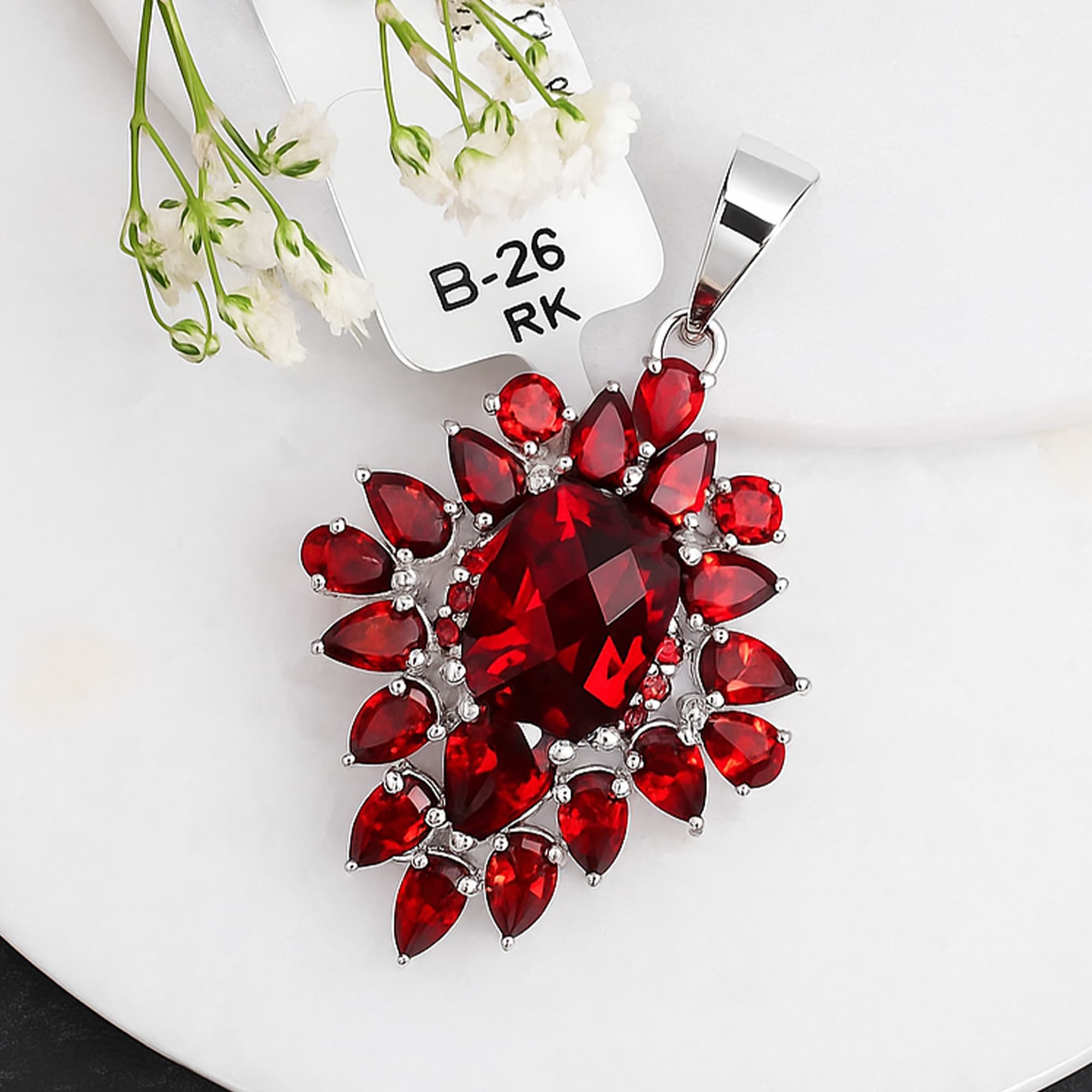 Garnet Empress Pendant