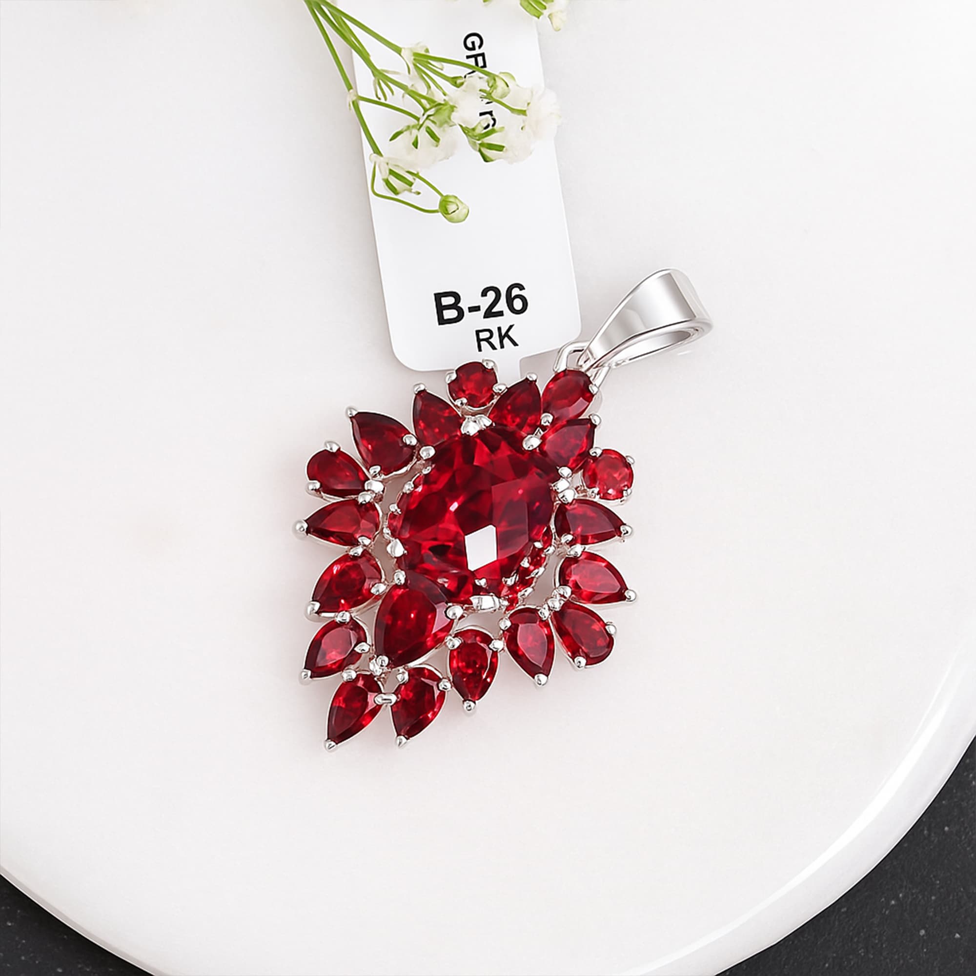 Garnet Empress Pendant