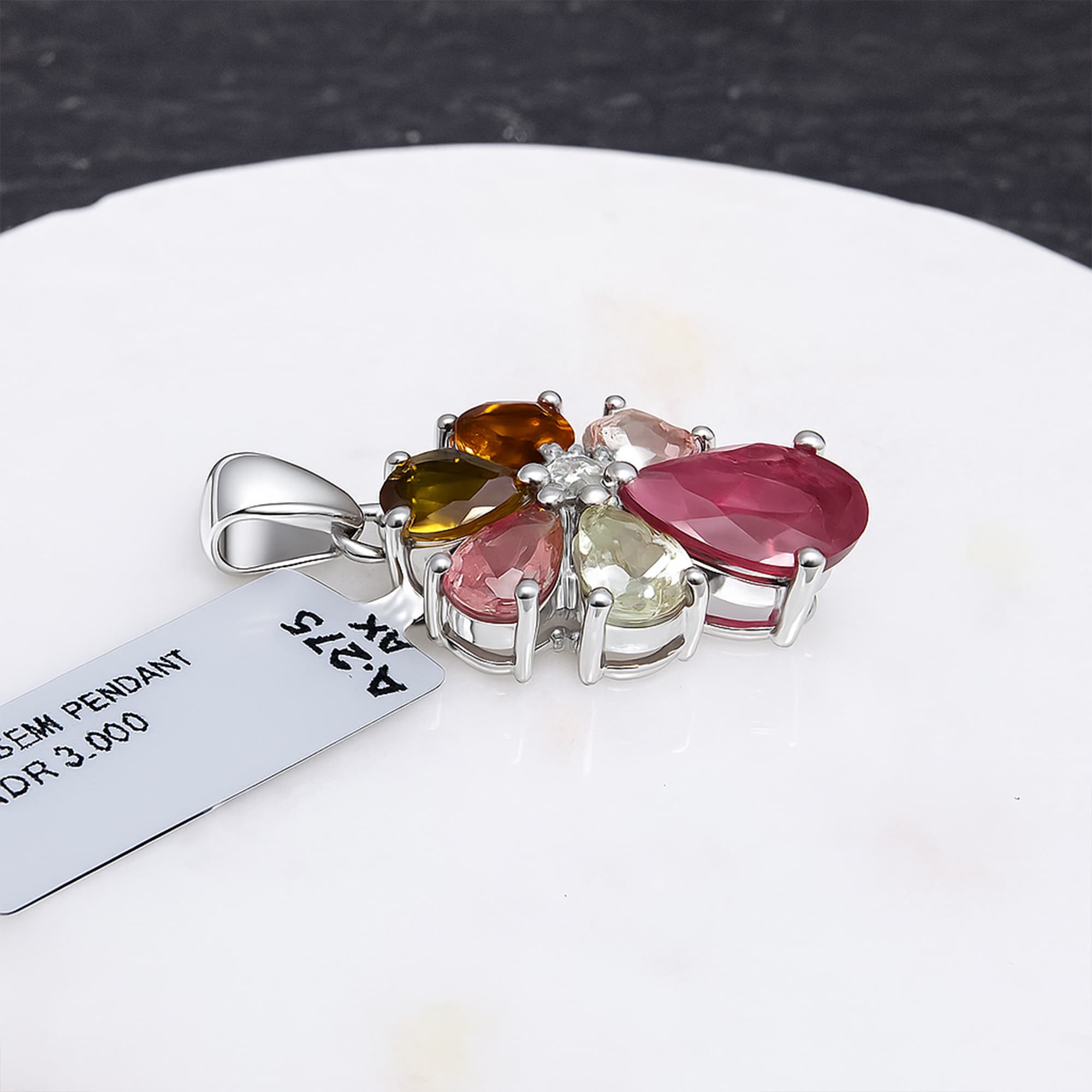 Tourmaline Butterfly Pendant