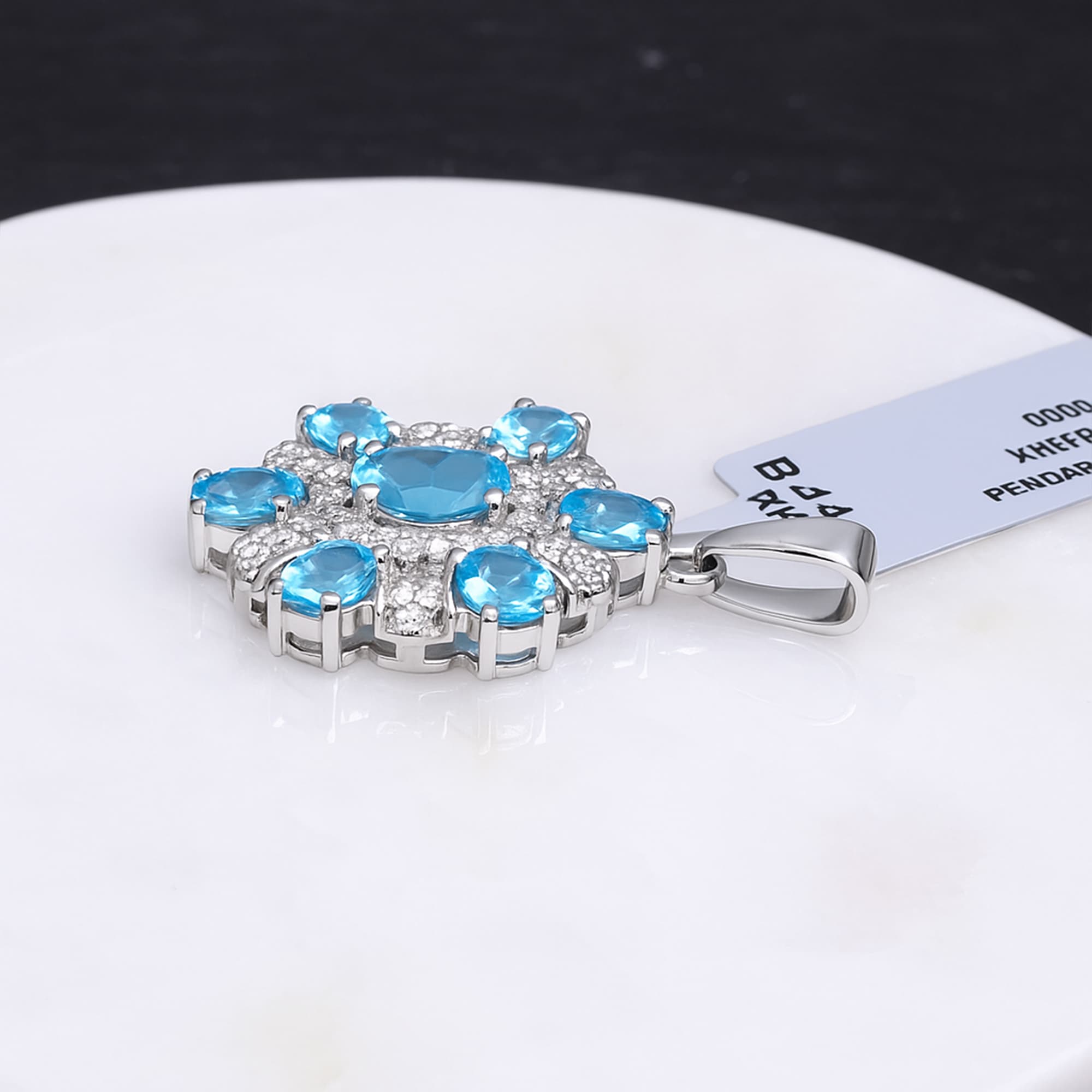 Azure Bloom Pendant