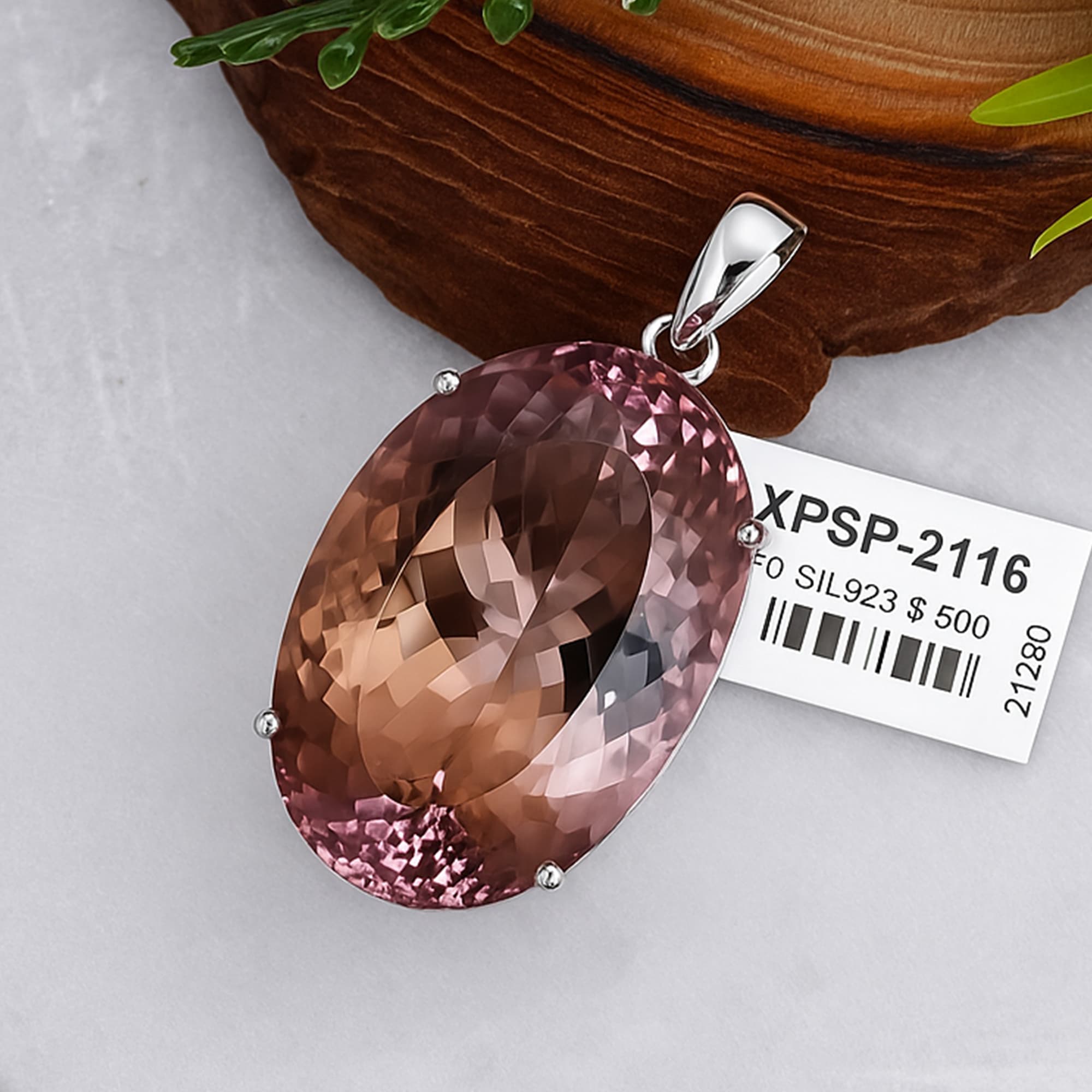 Twilight Harmony Ametrine Solitaire Pendant