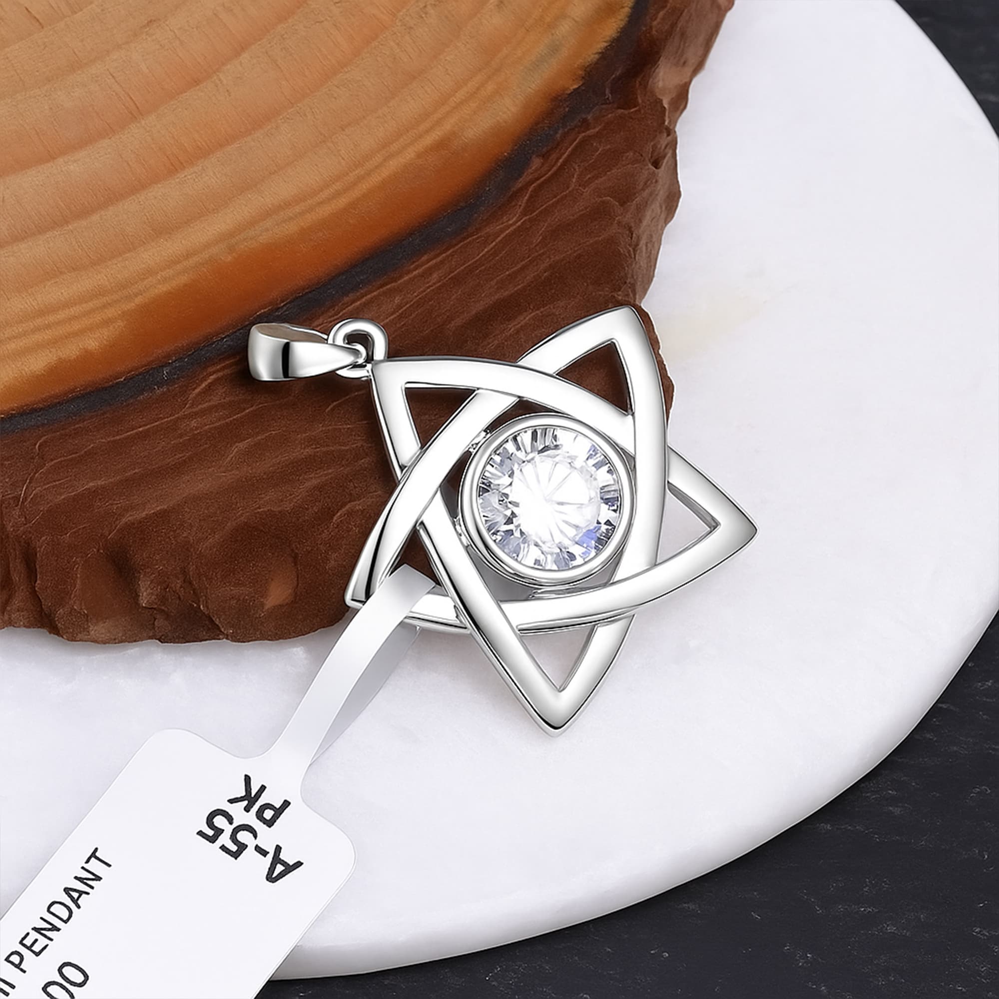 Celestial Star Moissanite Pendant