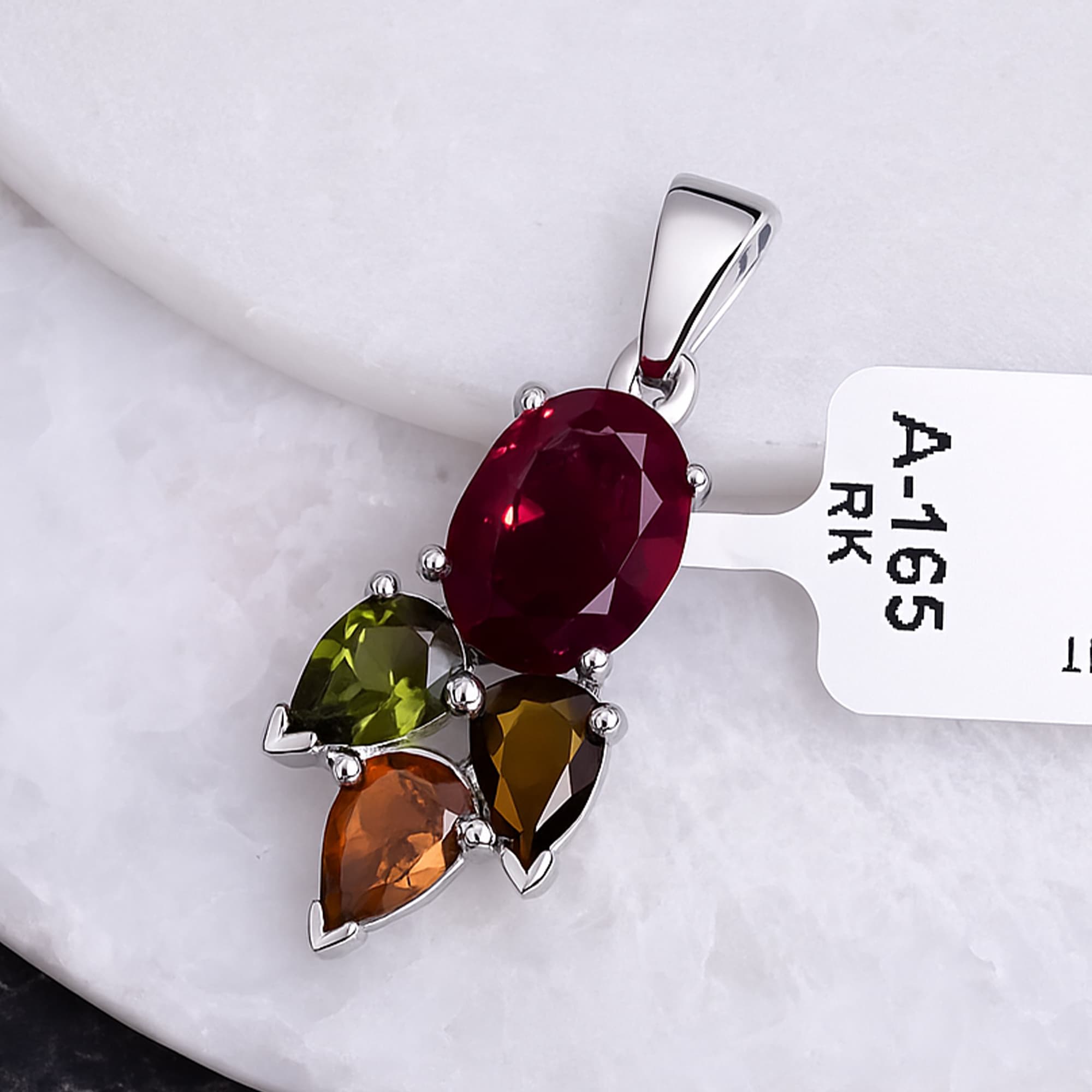 Festival Bloom Multi Tourmaline Pendant