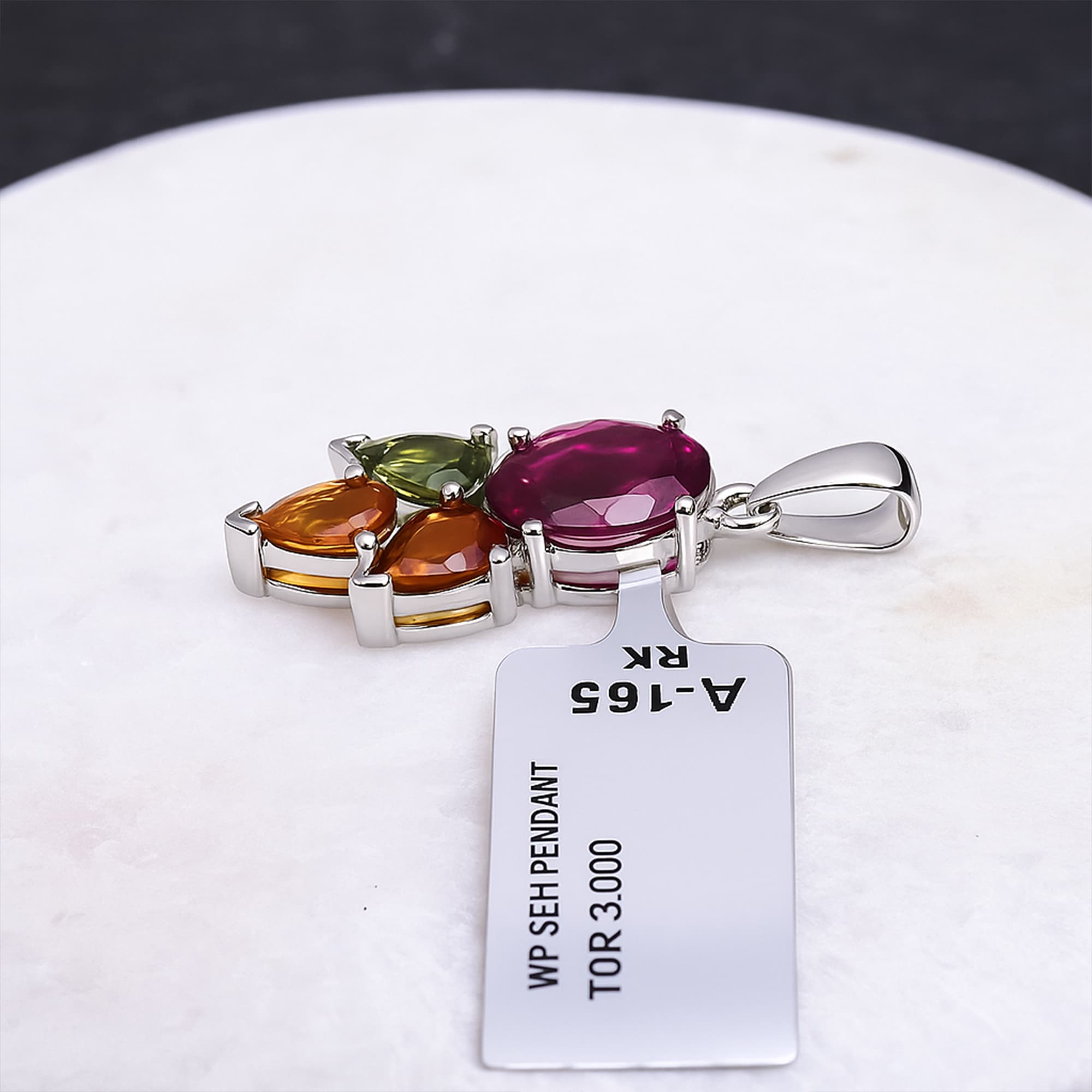 Festival Bloom Multi Tourmaline Pendant