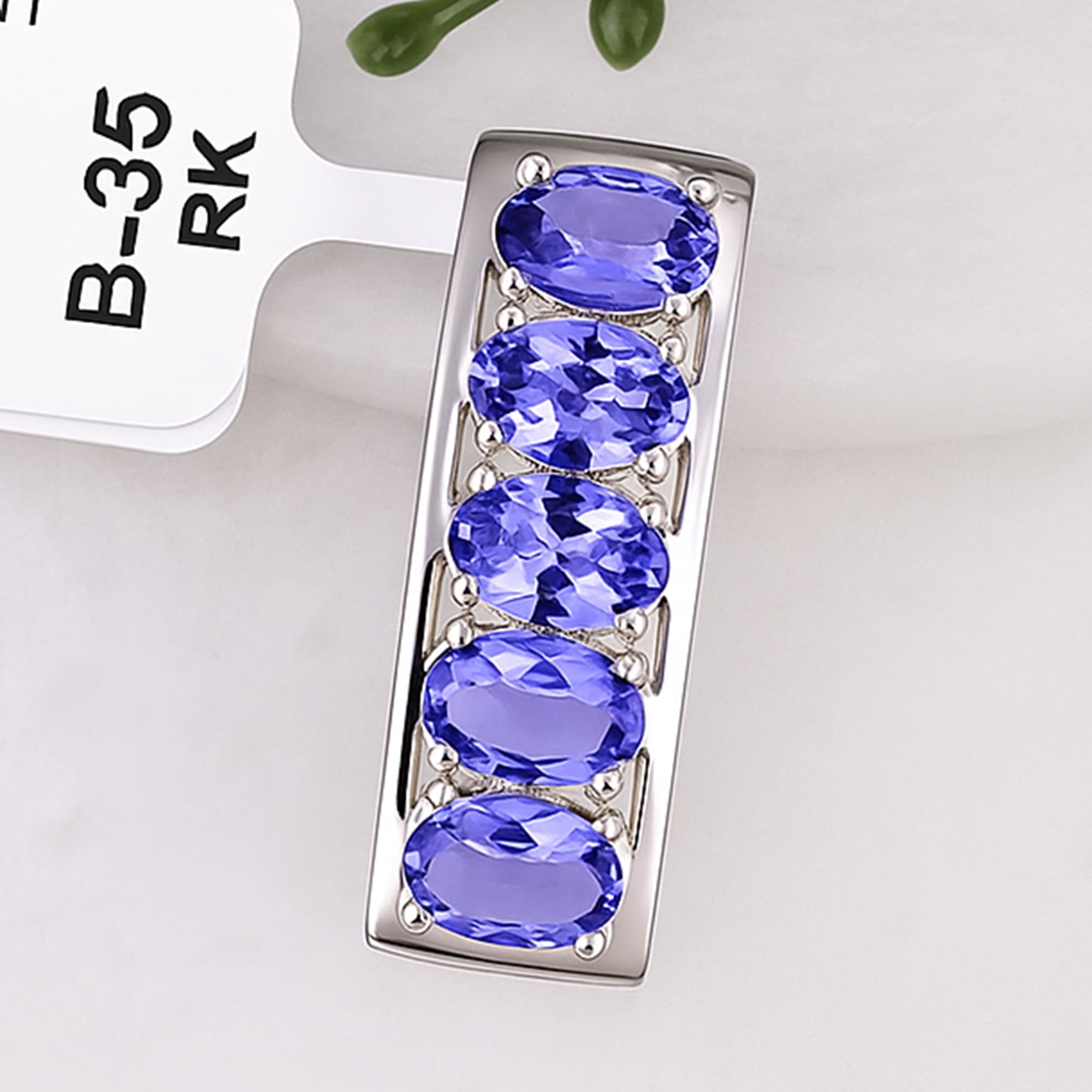 Tanzanite Harmony Bar Pendant