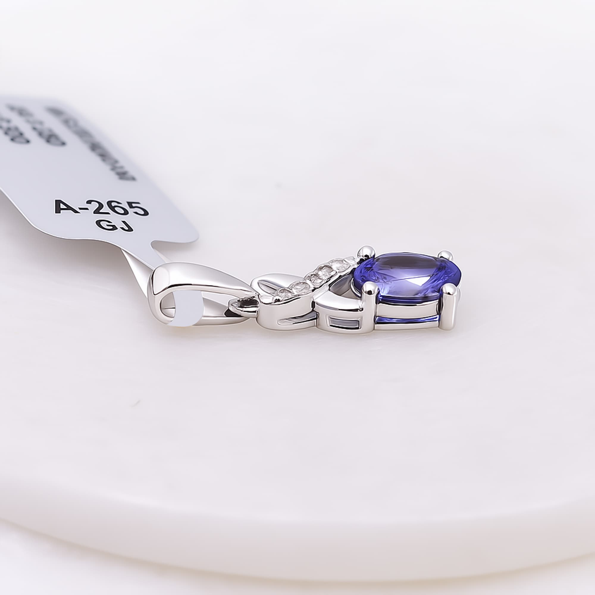 Celestial Blue Sapphire Drop Pendant