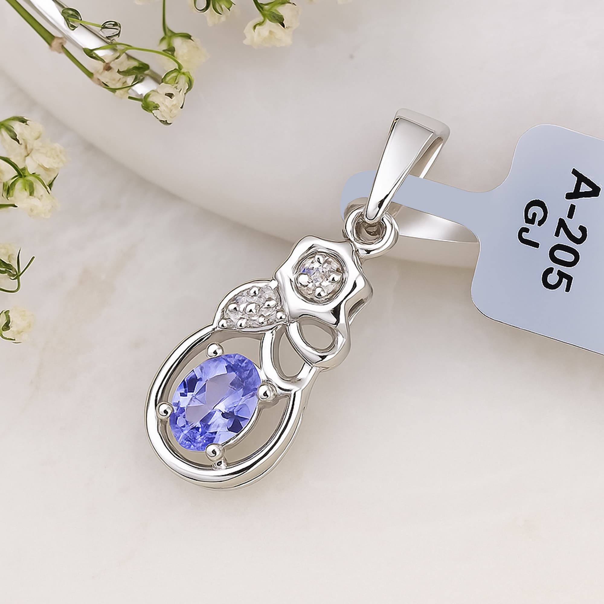 Twilight Tanzanite Bloom Pendant