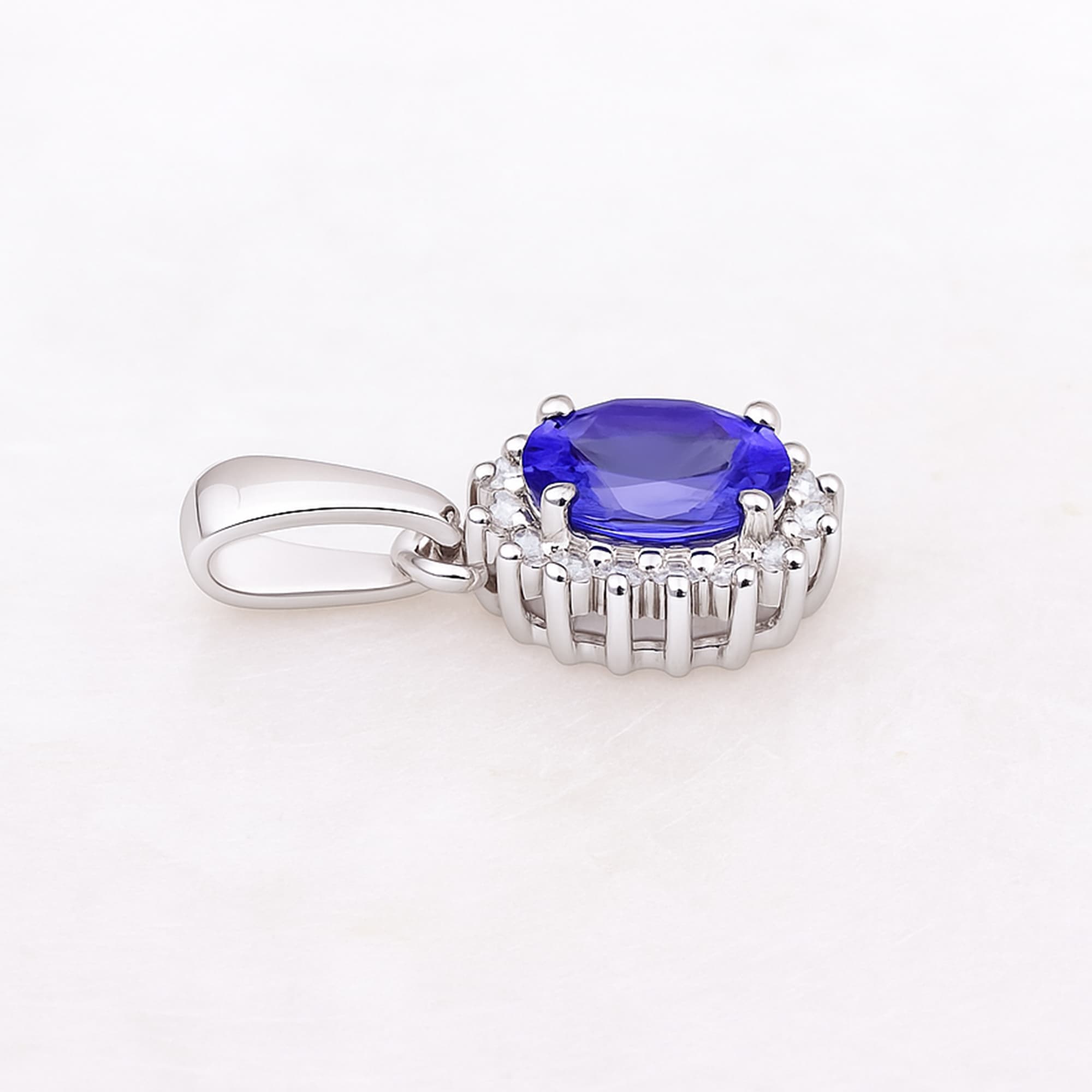 Royal Halo Tanzanite Pendant