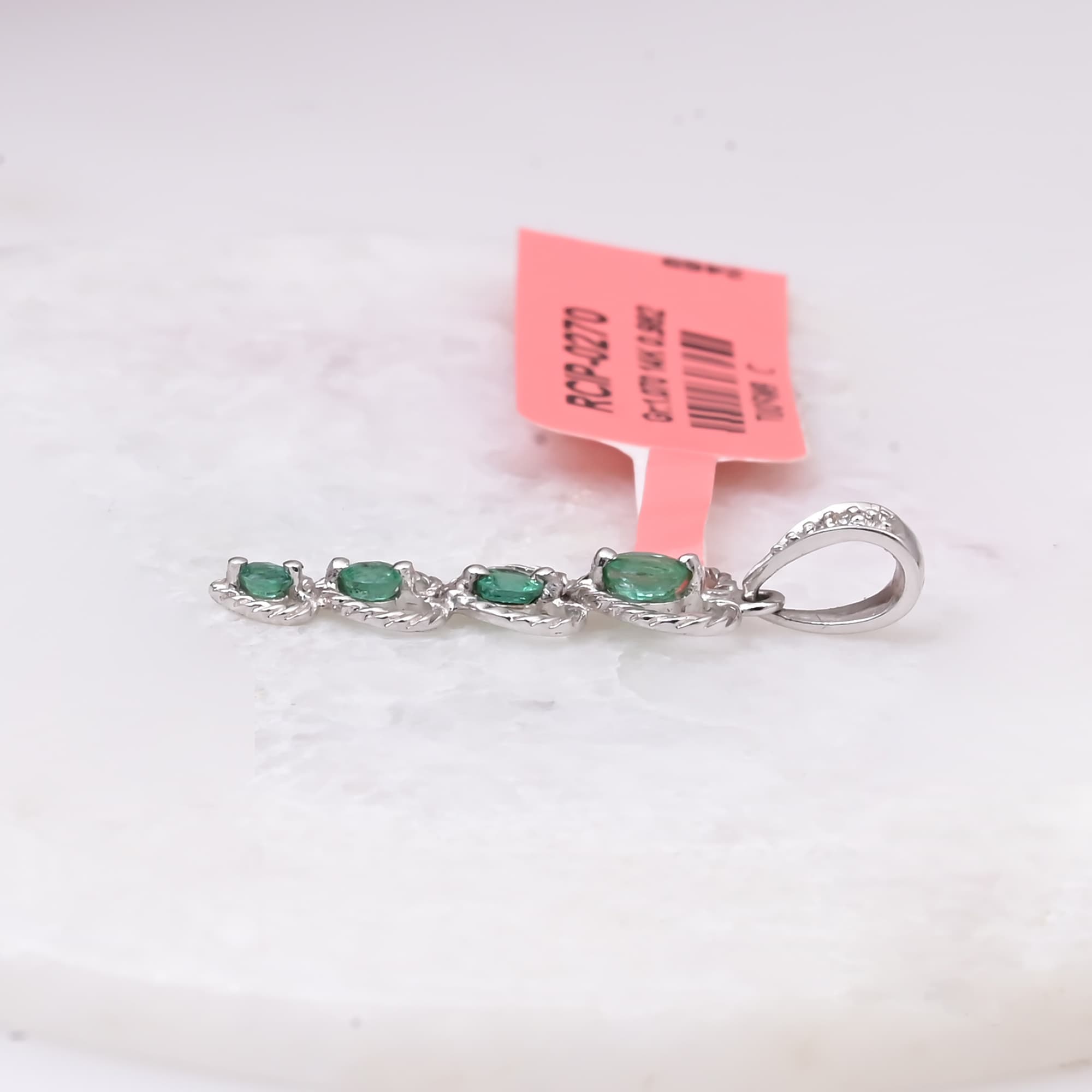 Emerald Heart Cascade Pendant