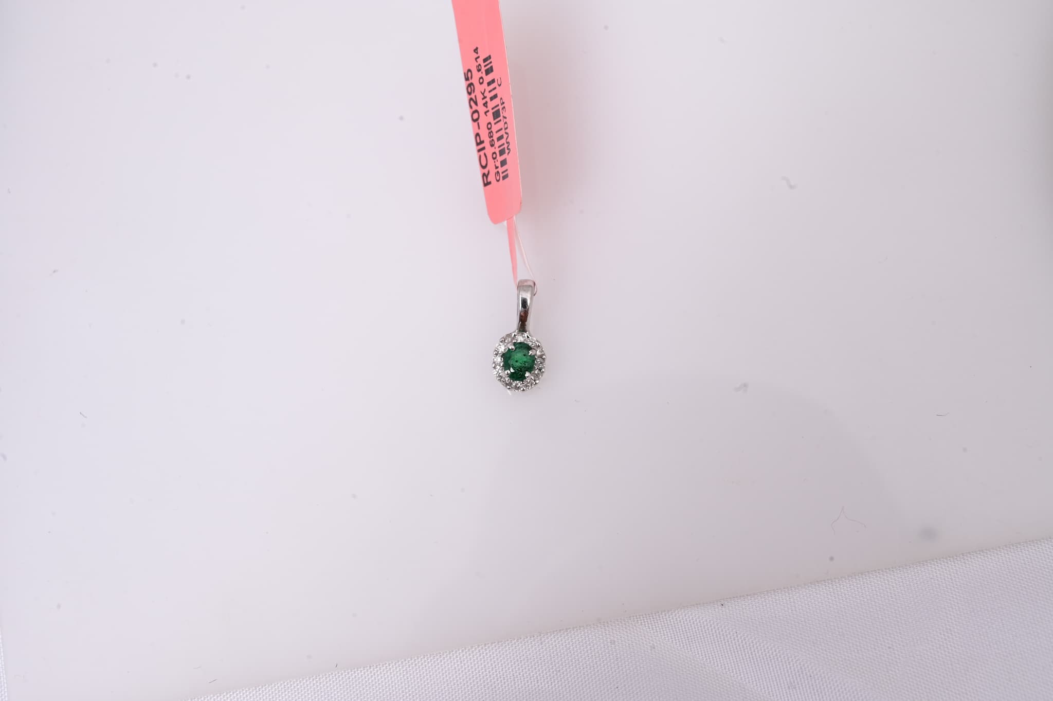 Emerald Halo Spark Pendant