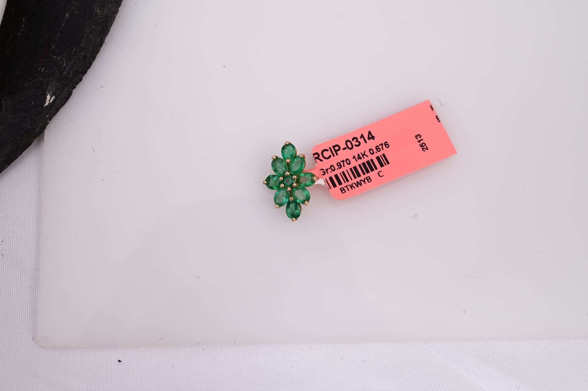 Emerald Blossom Cluster Pendant