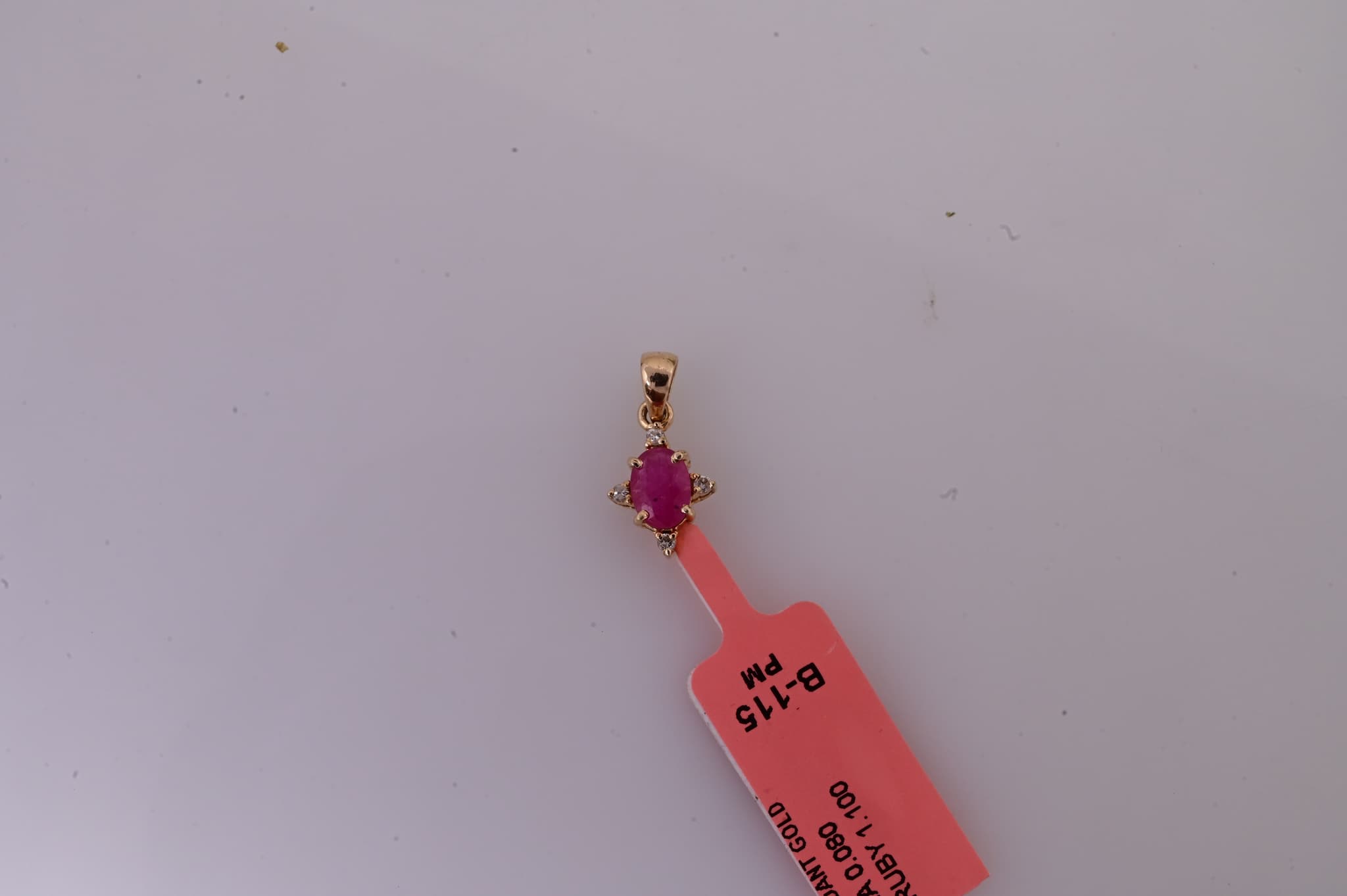 Radiant Ruby Diamond Pendant