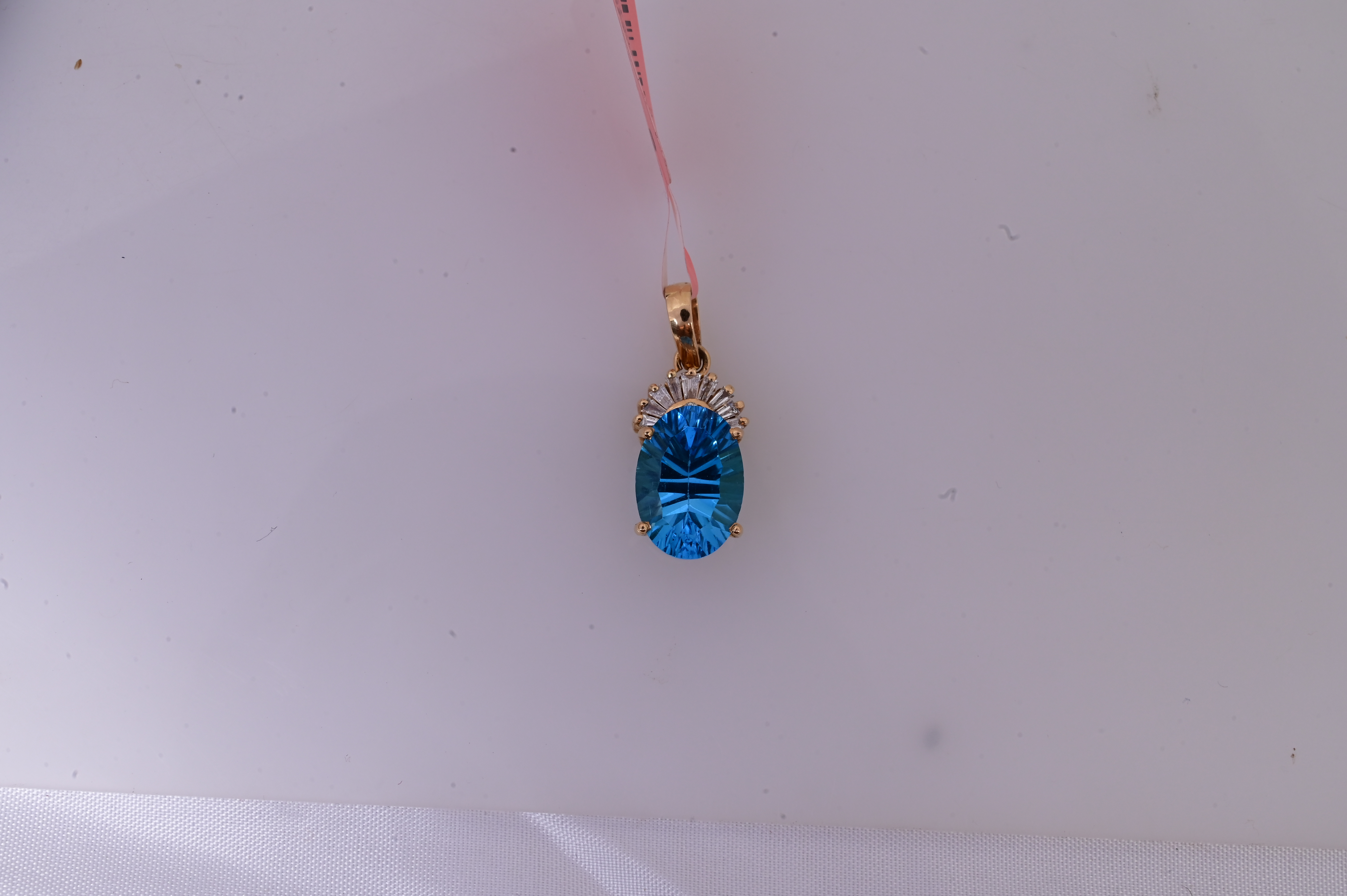 Ocean Radiance Blue Topaz Pendant