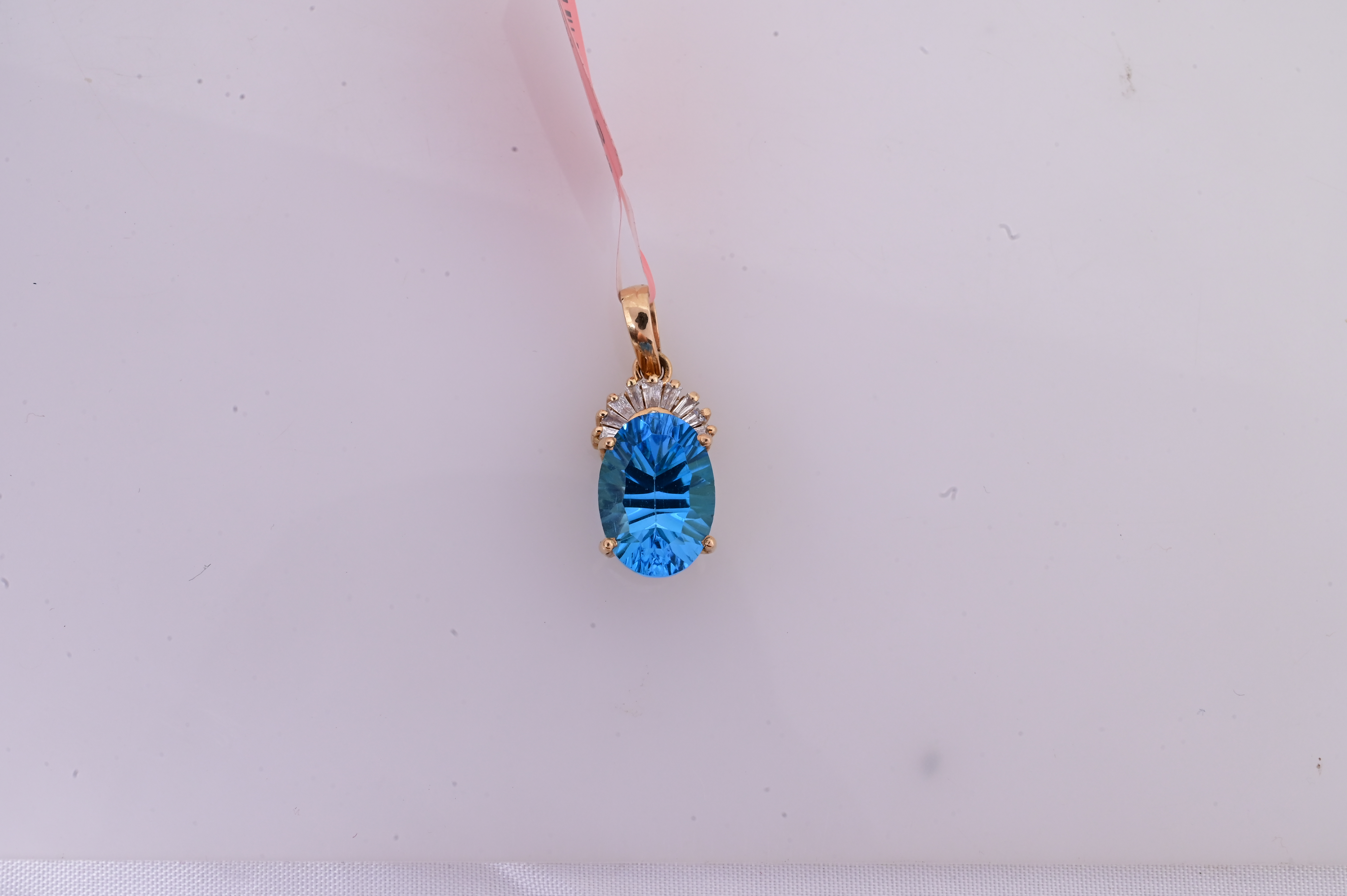 Ocean Radiance Blue Topaz Pendant