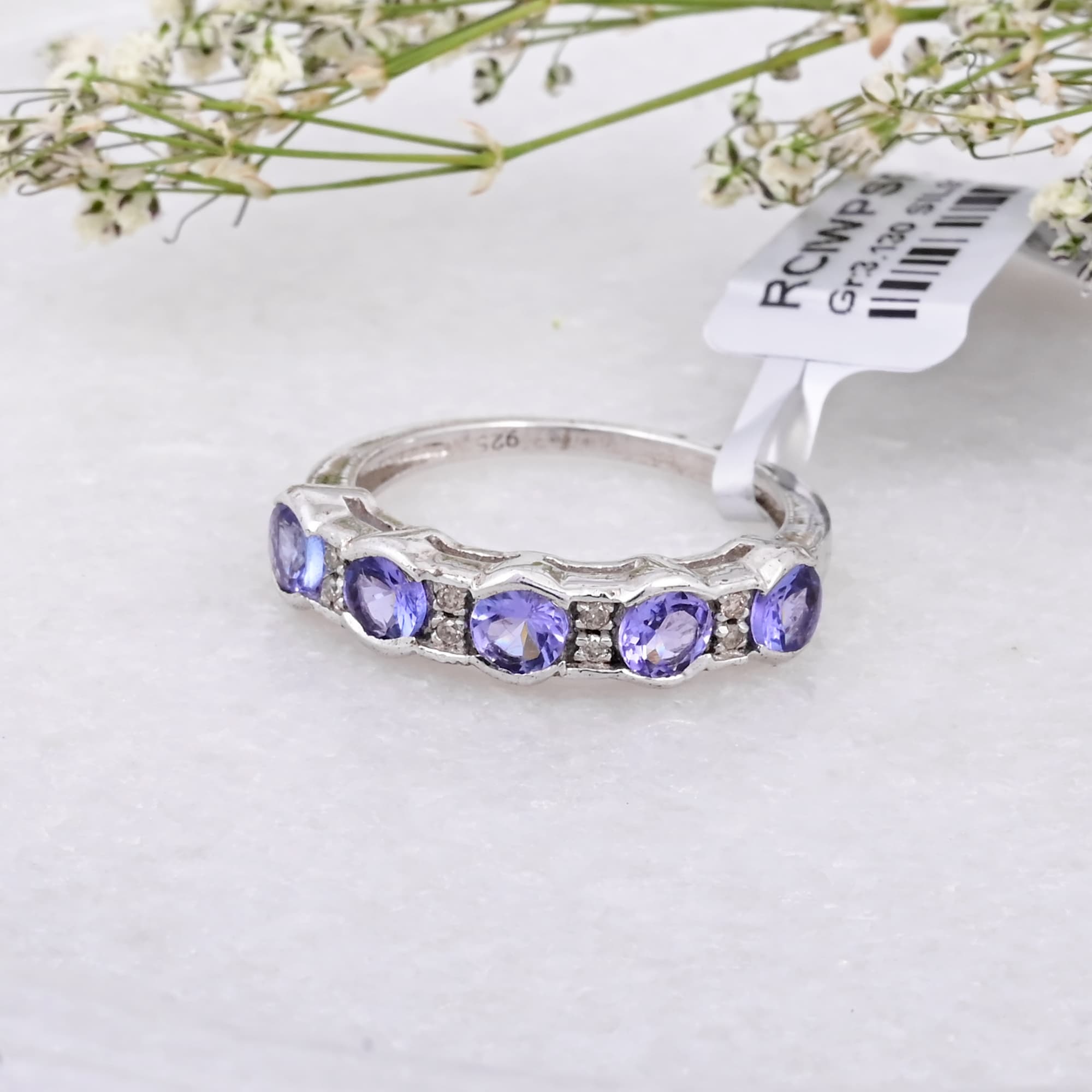 Celestial Tanzanite Eternity Ring