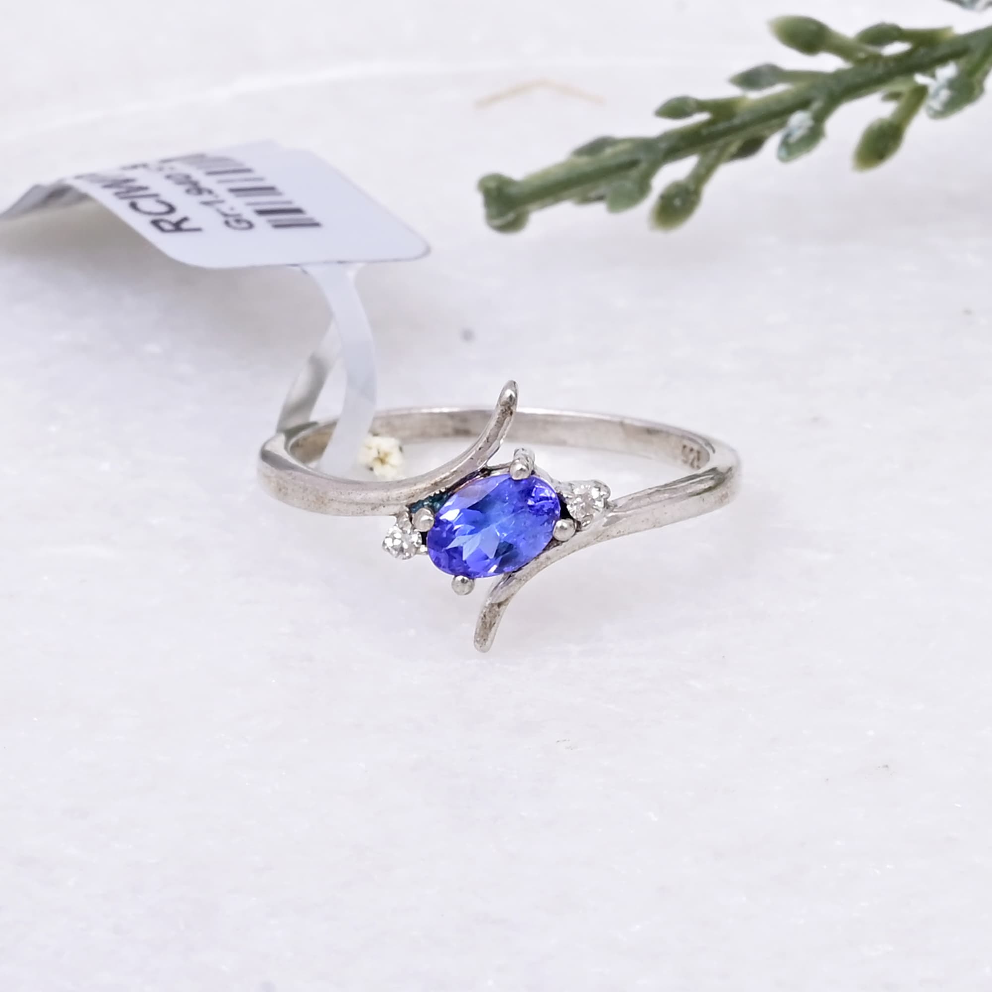 Twilight Tanzanite Twist Ring