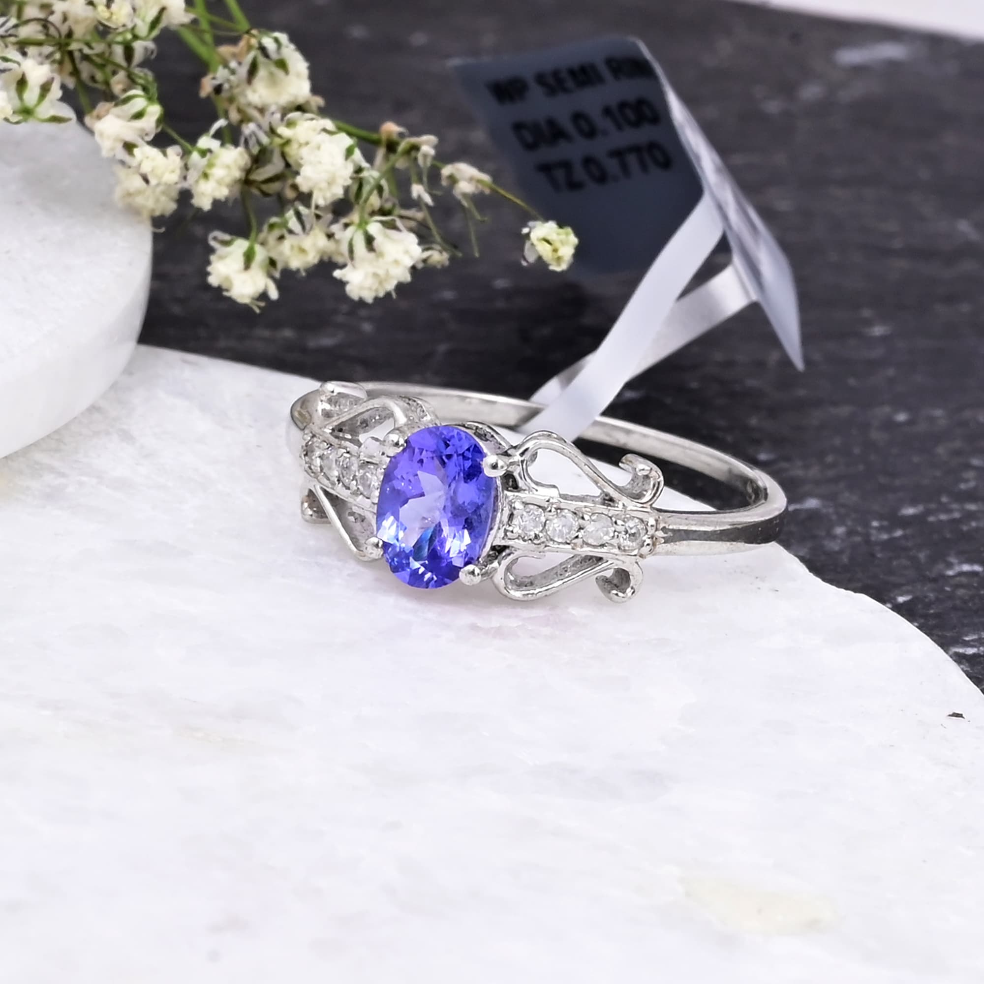 Ethereal Vine Tanzanite Ring