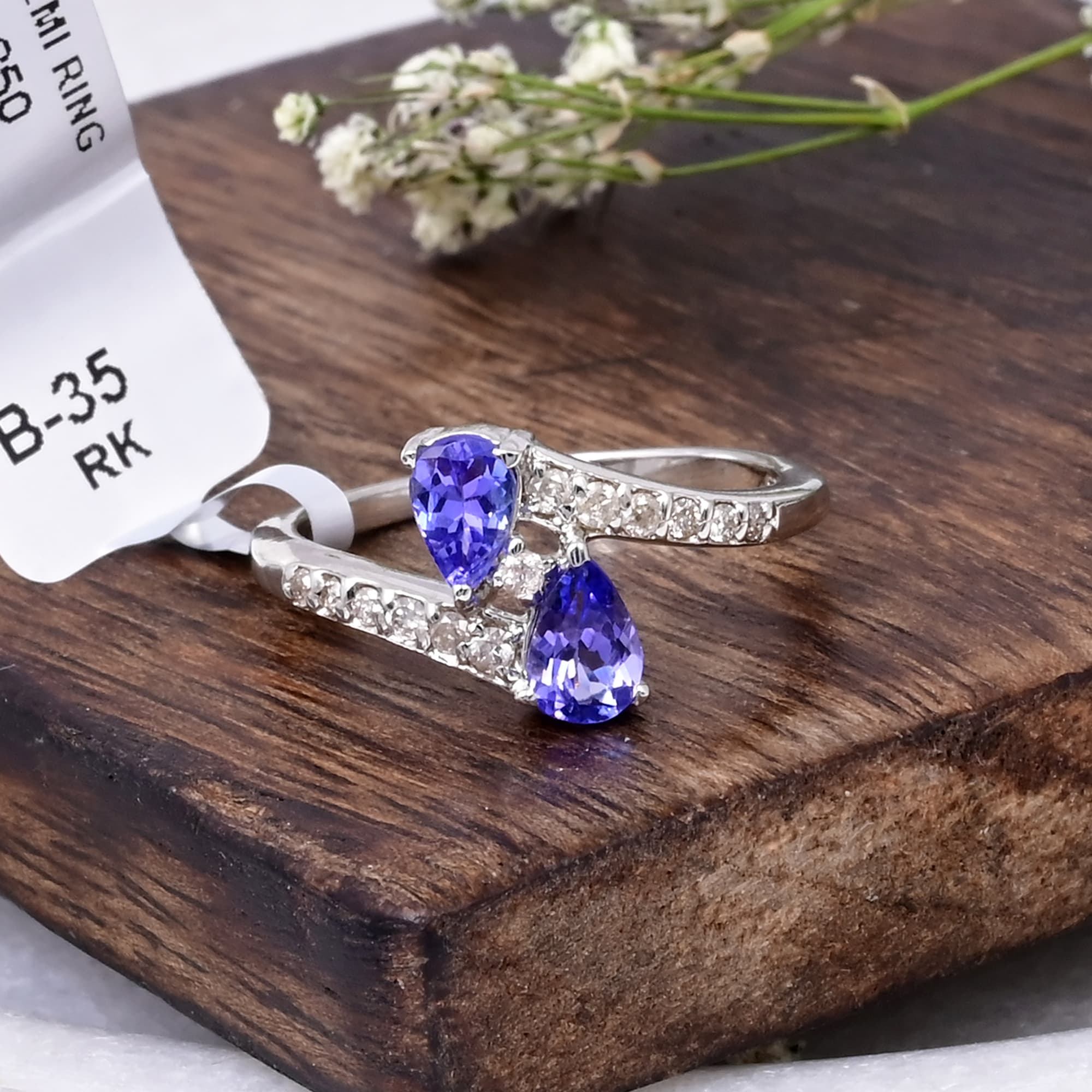 Twin Flame Tanzanite Ring