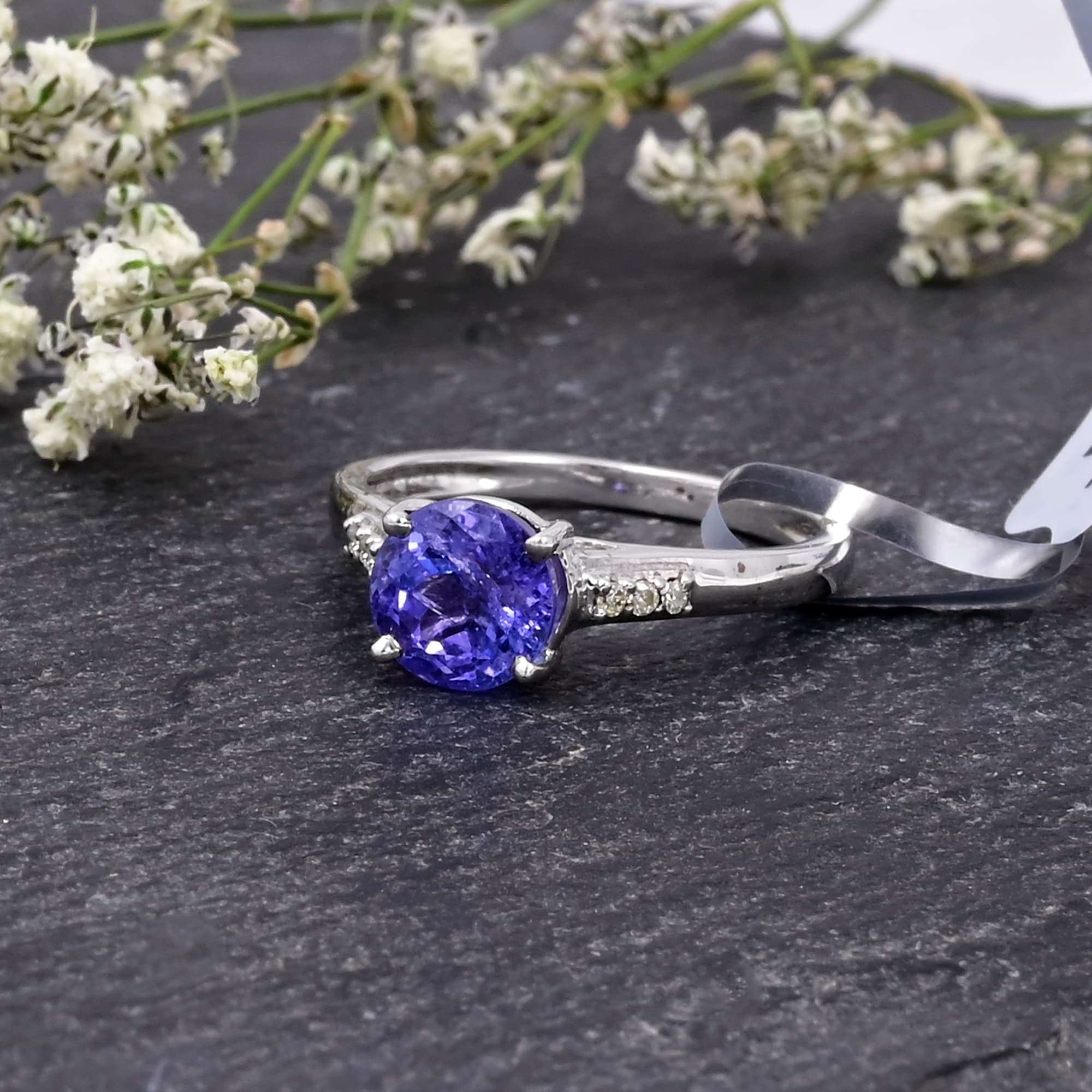 Royal Crown Tanzanite Solitaire Ring