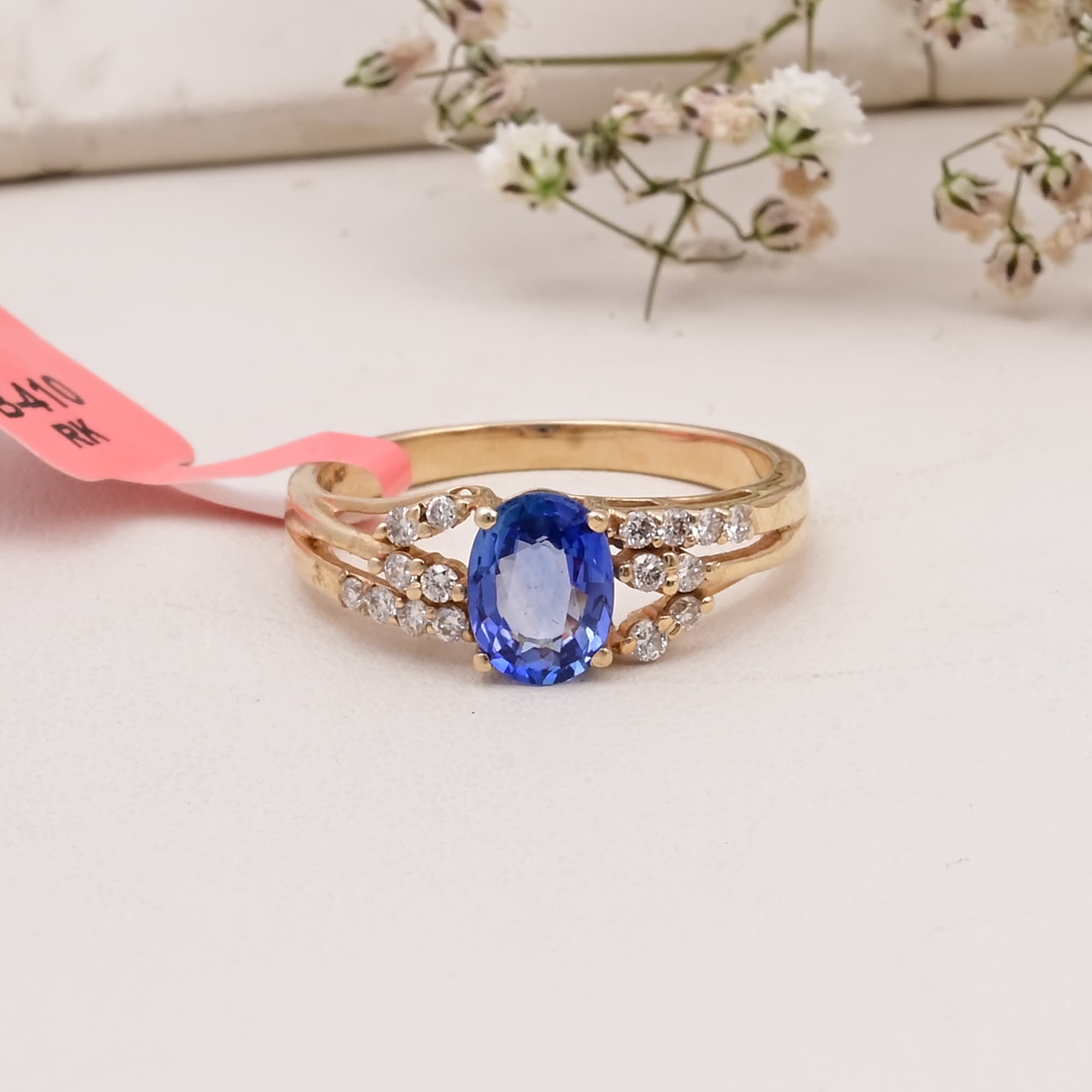 Celestial Spark Tanzanite Ring