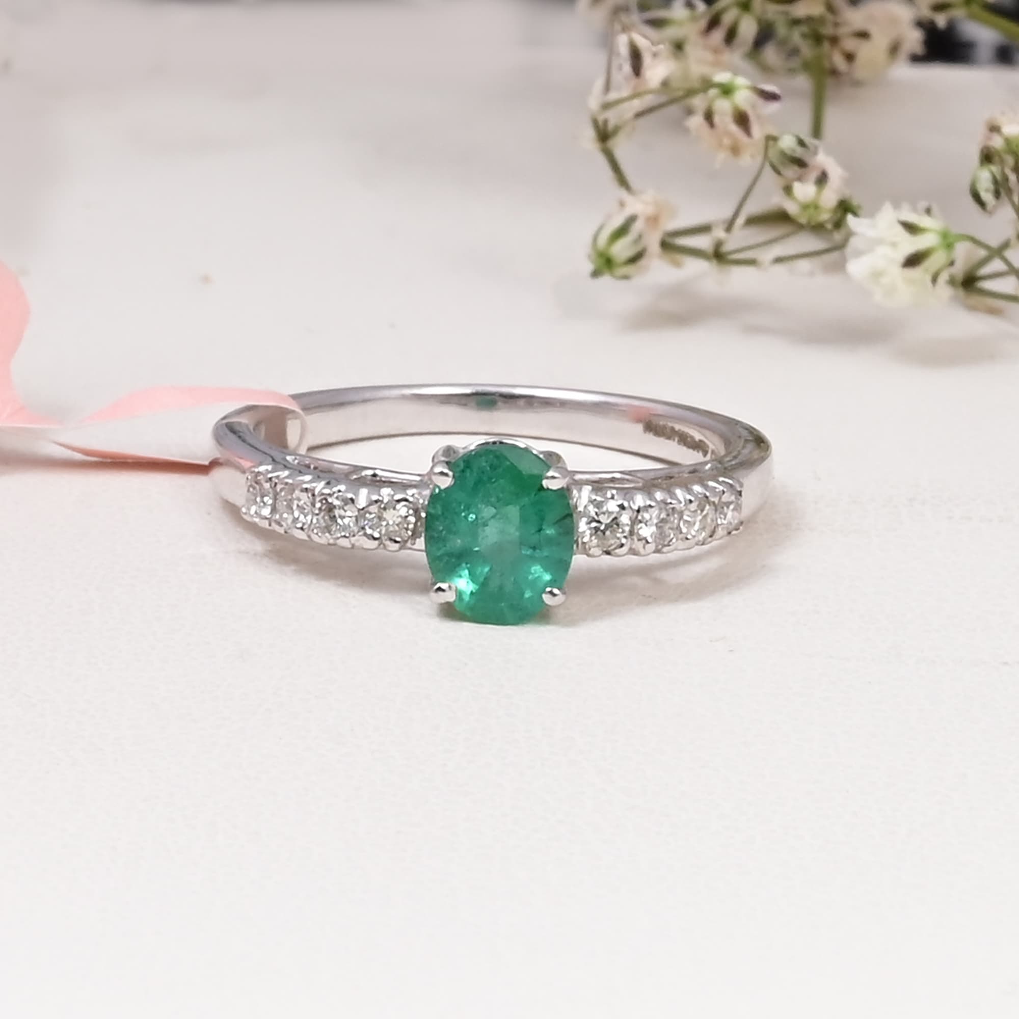 Emerald Elegance Solitaire Ring