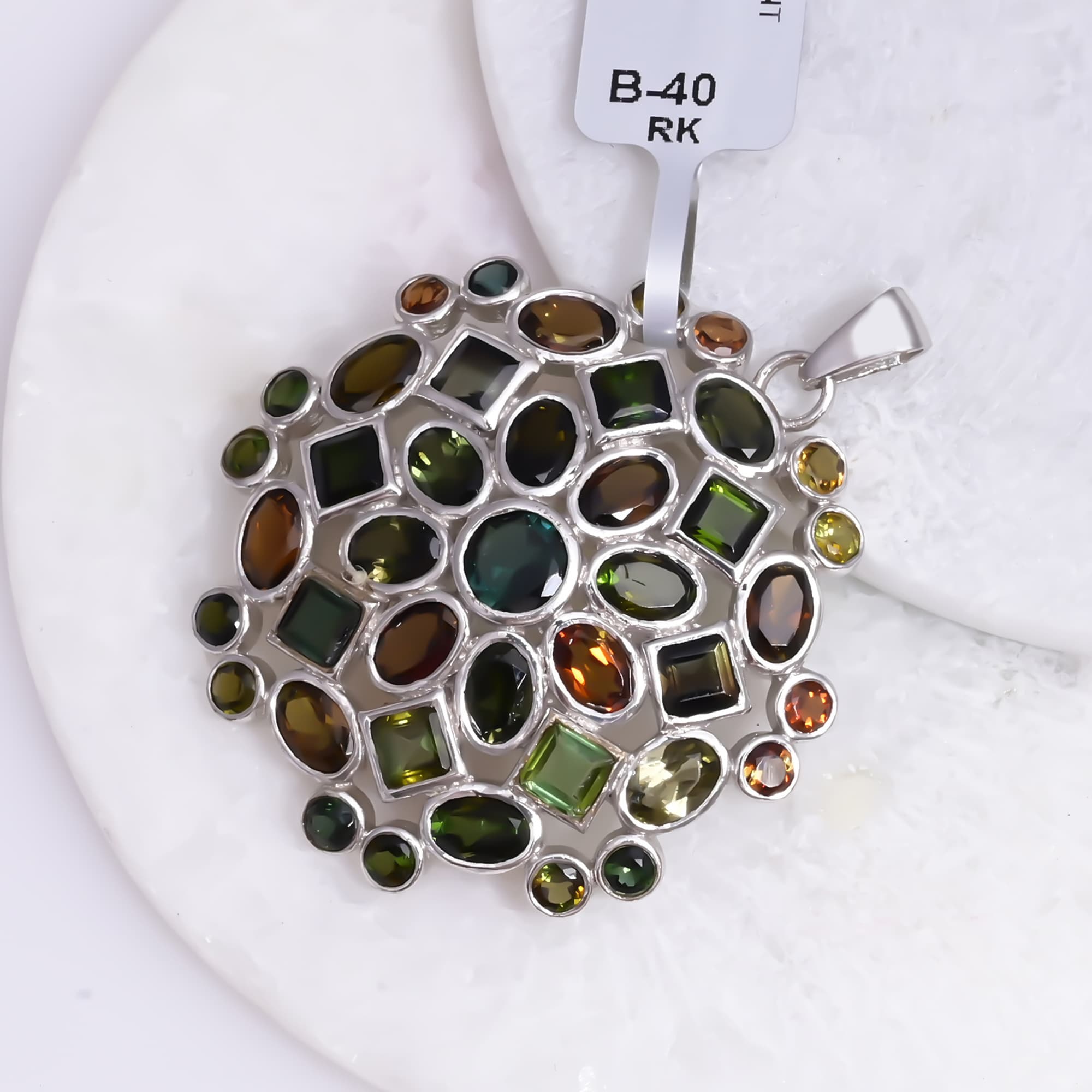 Tourmaline Tapestry Pendant